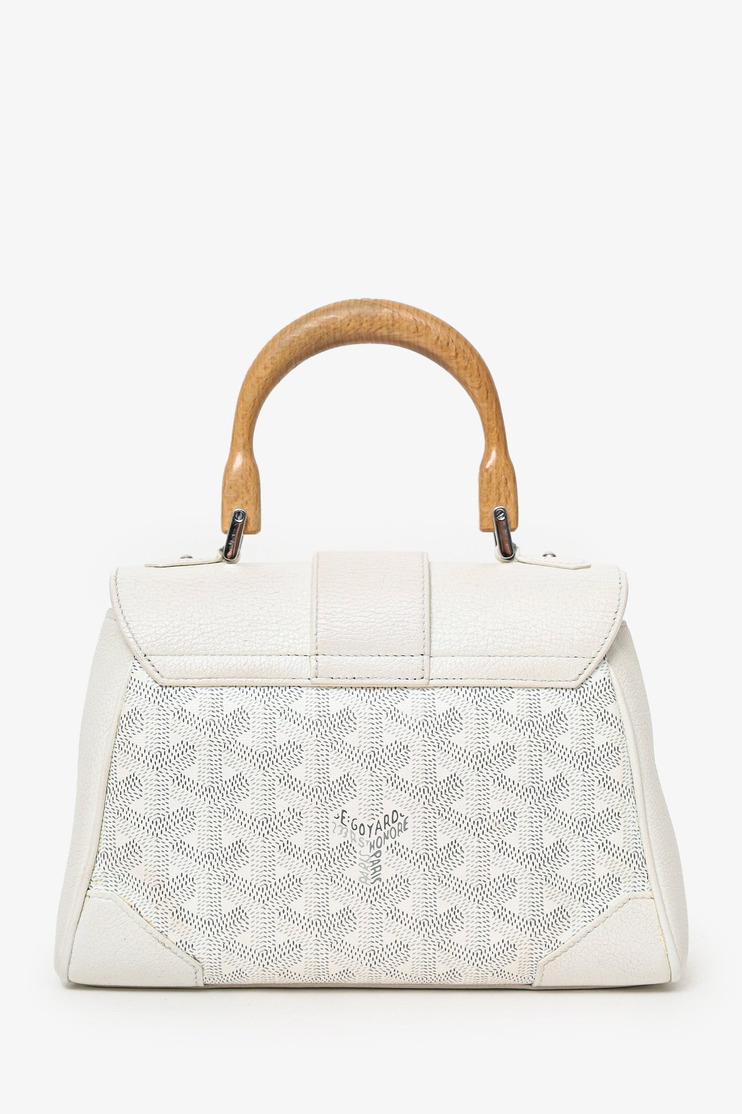 Goyard Cream Goyardine Mini Saigon Bag With Strap