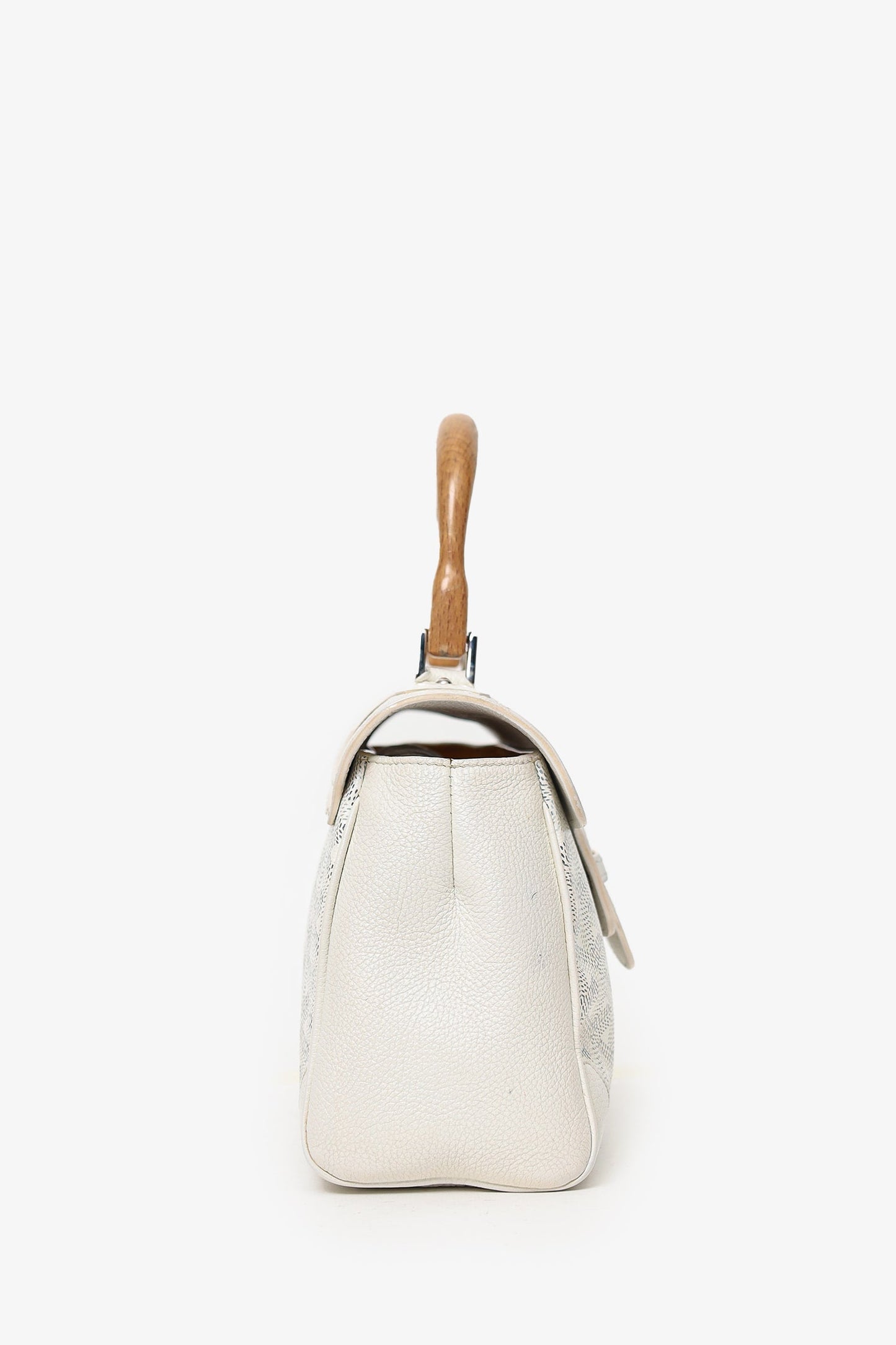 Goyard Cream Goyardine Mini Saigon Bag With Strap