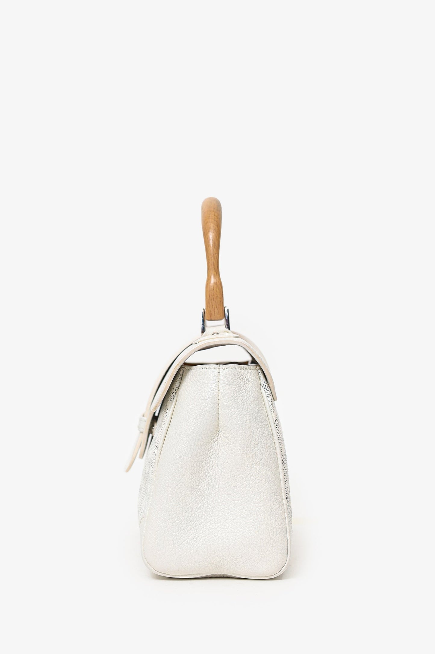 Goyard Cream Goyardine Mini Saigon Bag With Strap