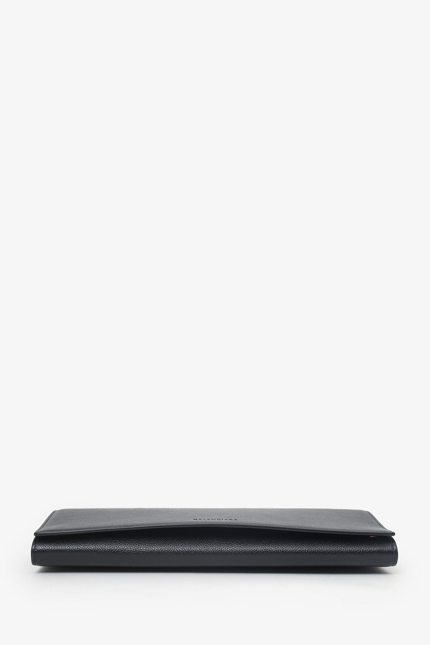 Balenciaga Black Envelope Clutch With Chain