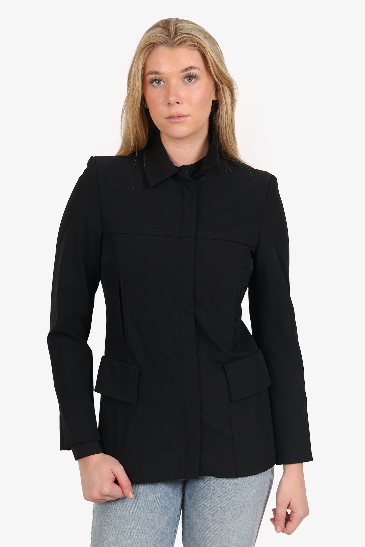 Gucci Black Utility Zip Up Jacket Size 40