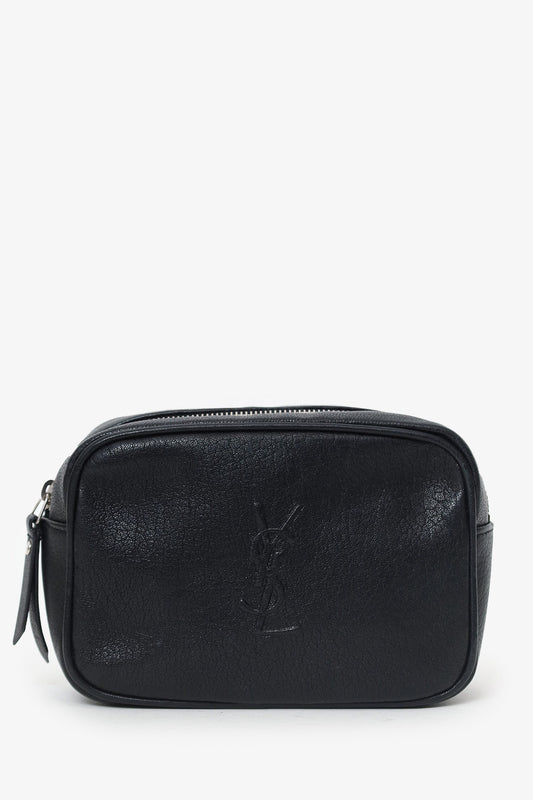 Saint Laurent Black Lambskin Monogram Lou Belt Bag