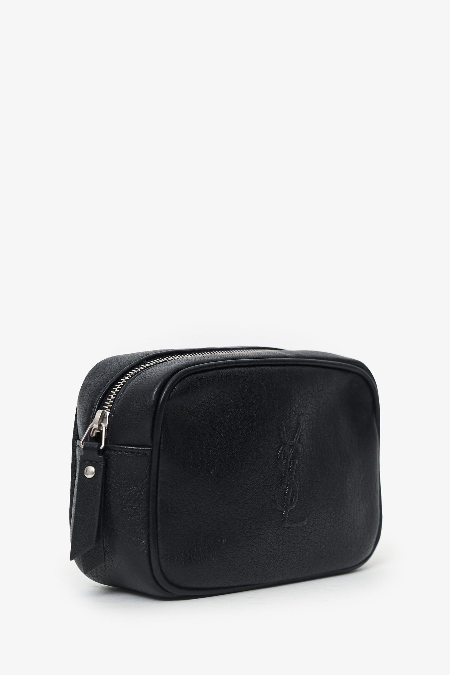 Saint Laurent Black Lambskin Monogram Lou Belt Bag