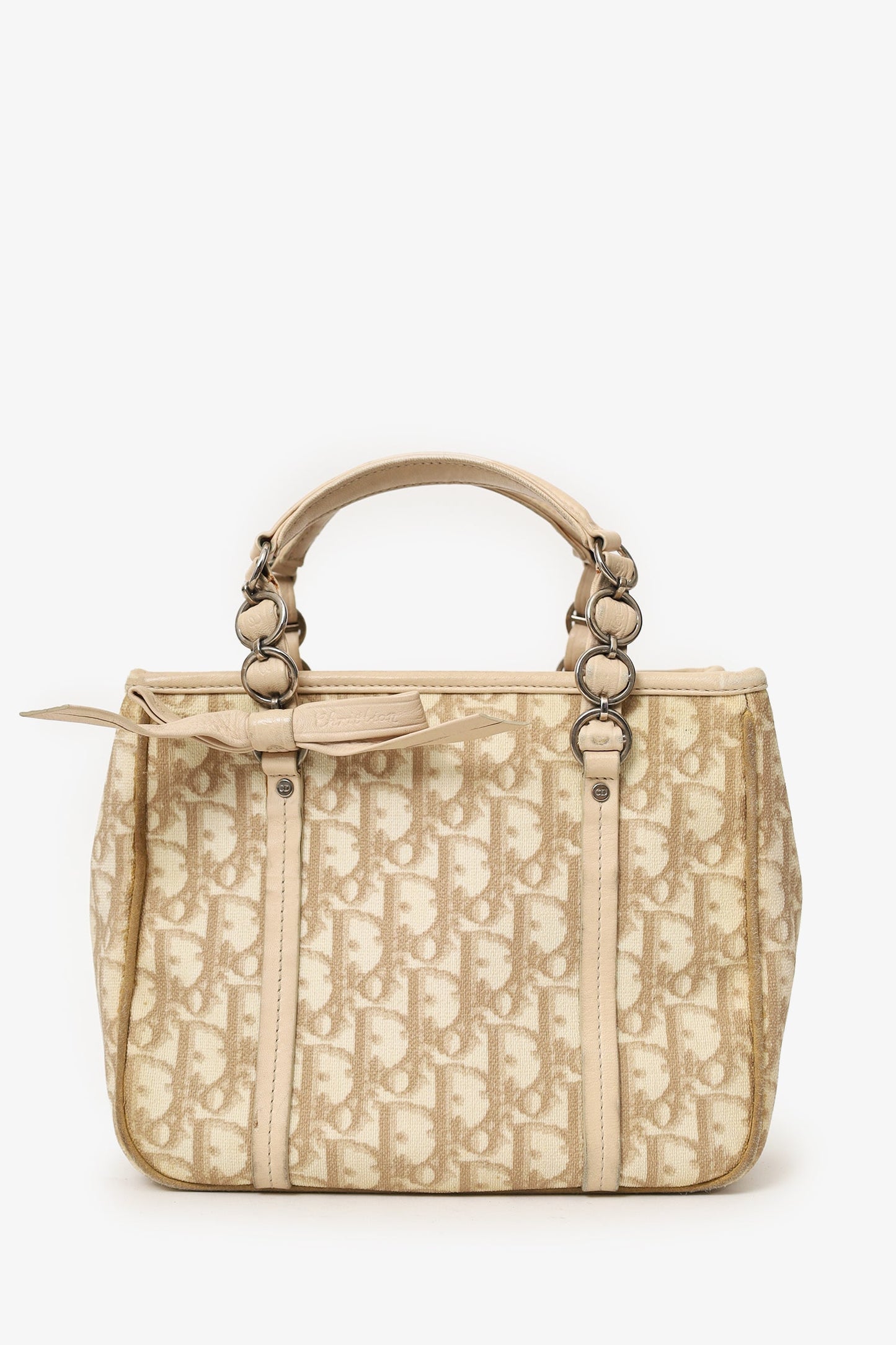 Christian Dior Beige Diorissimo Romantique Tote Bag