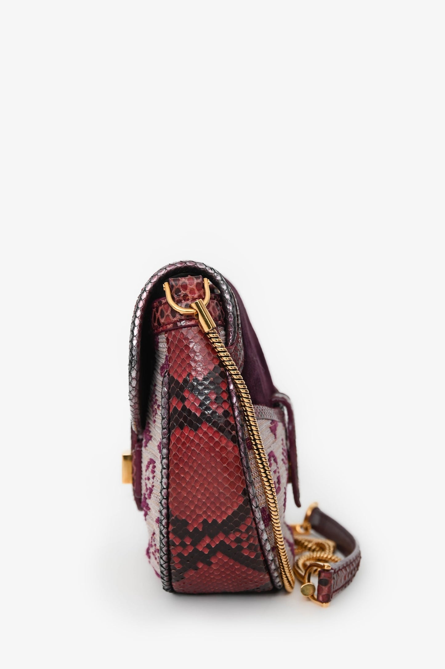 Louis Vuitton 2011 Limited Edition Purple Monogram Python Trim 'Empire Ponant' Crossbody Bag