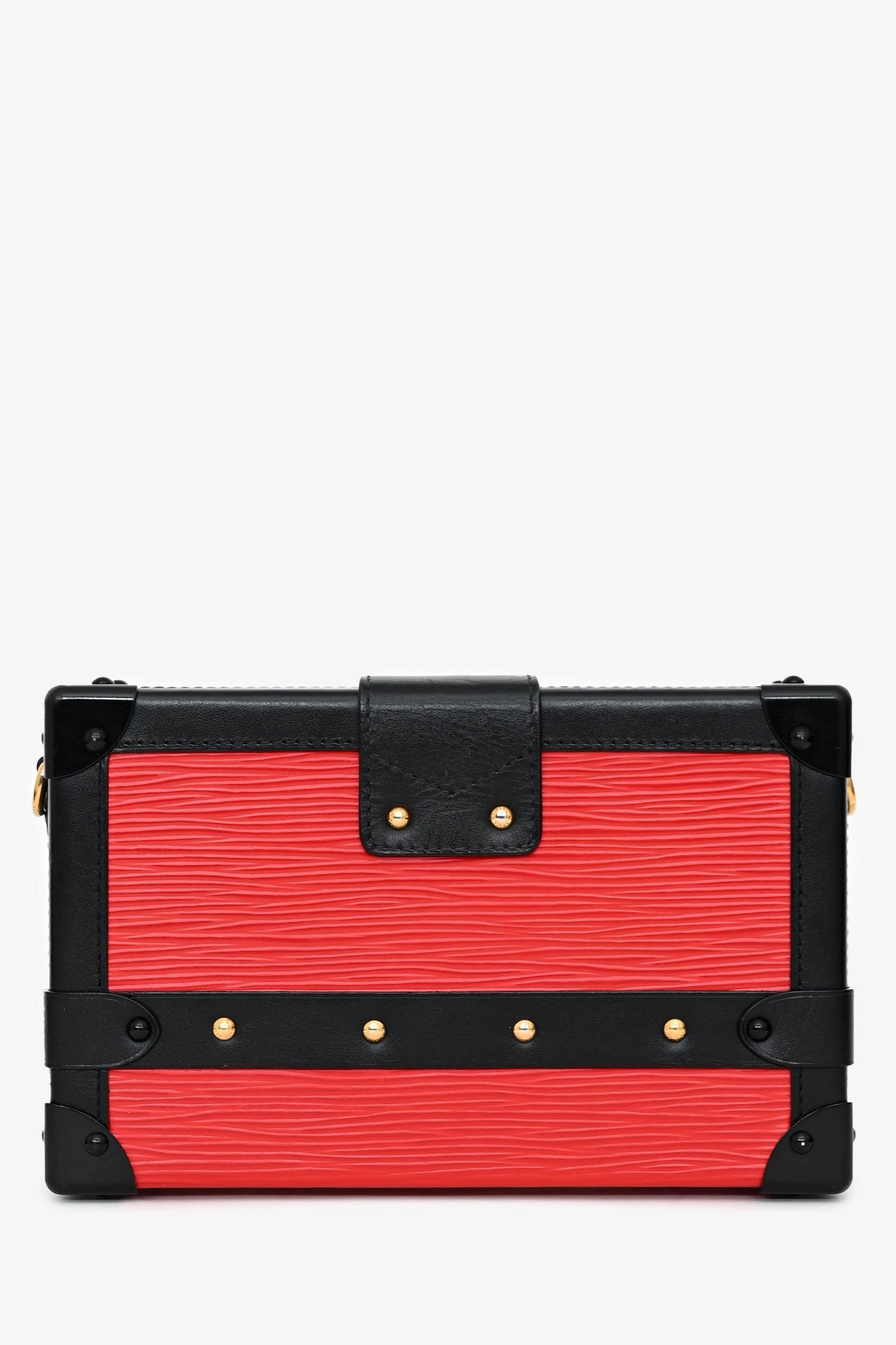 Louis Vuitton Red Epi Leather 'Petit Malle' with Strap