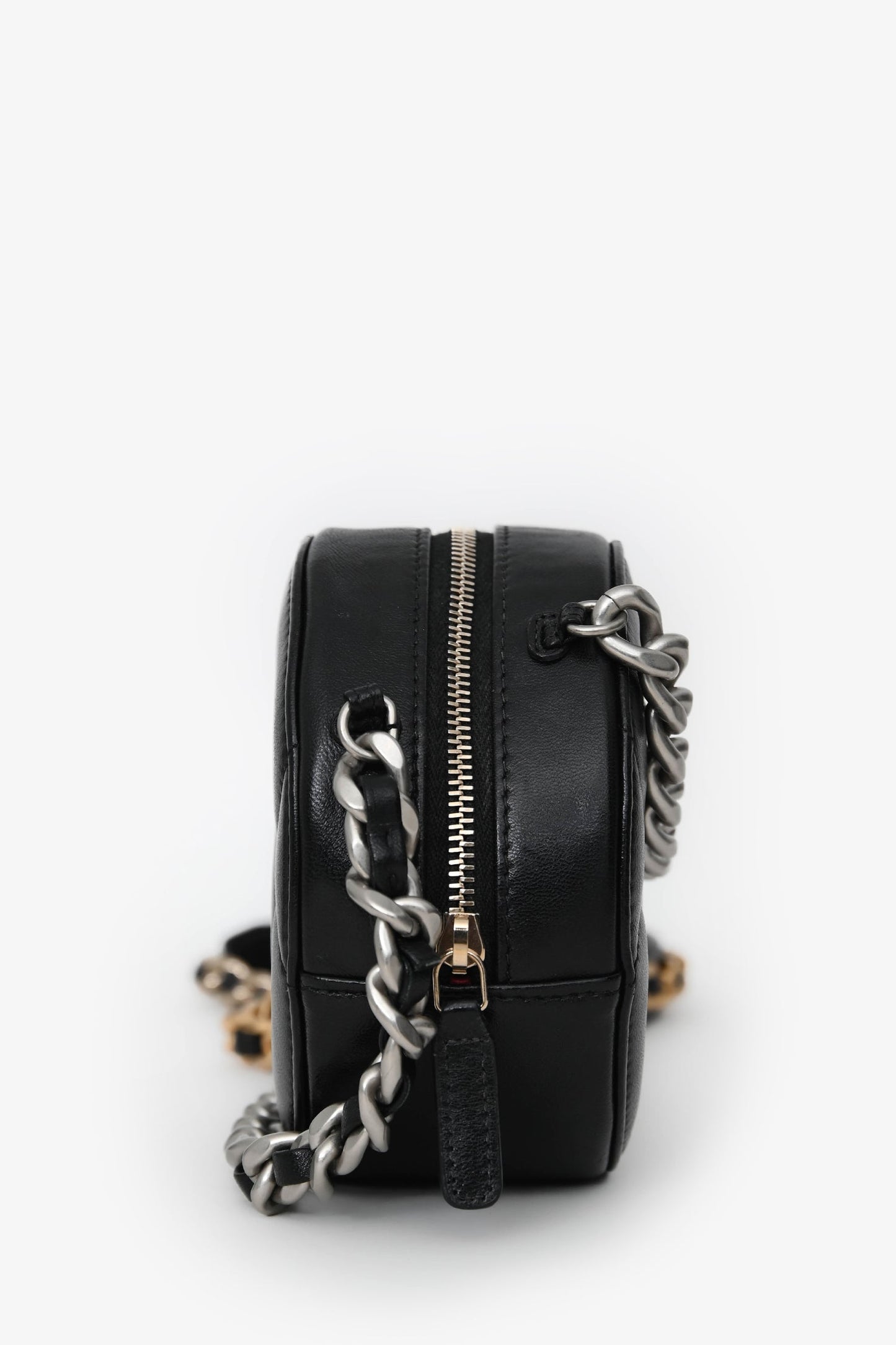 Chanel™ Black Leather Quilted 19 Clutch Bag