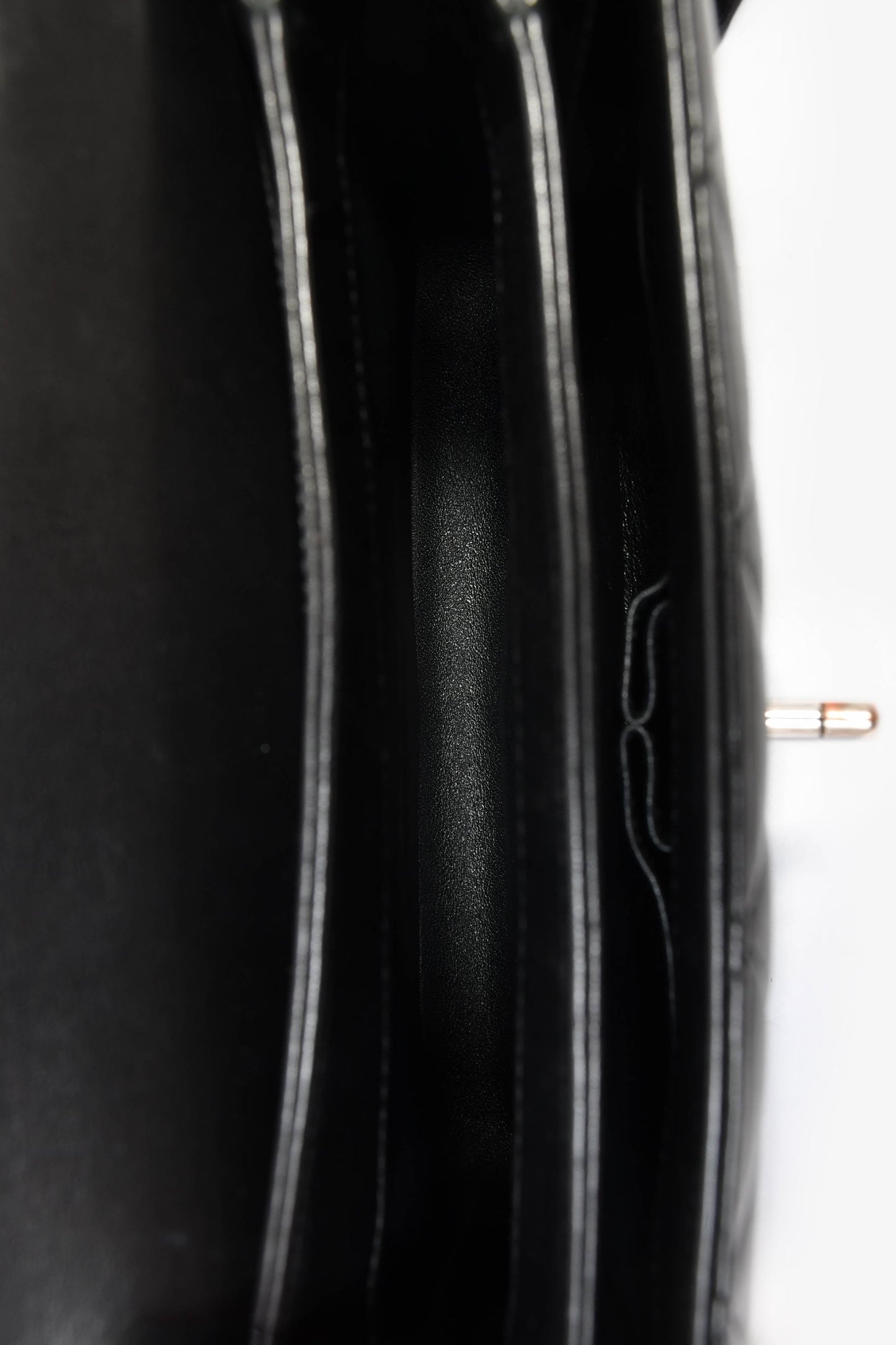 Chanel™ 2017 Black Lambskin Leather Trendy Top Handle Bag