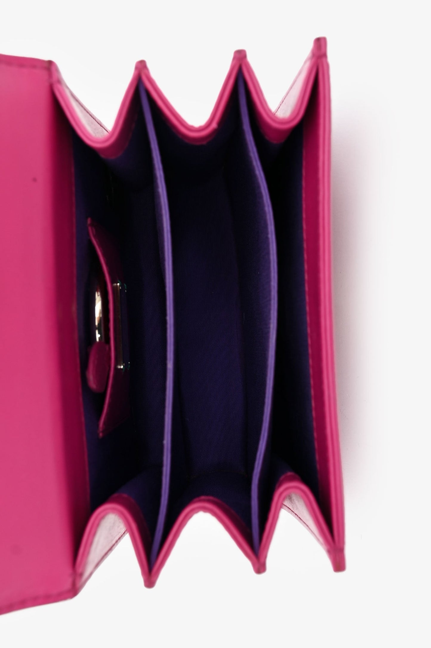 Bvlgari Pink Stingray/Leather Serpenti Forever Top Handle Bag with Strap
