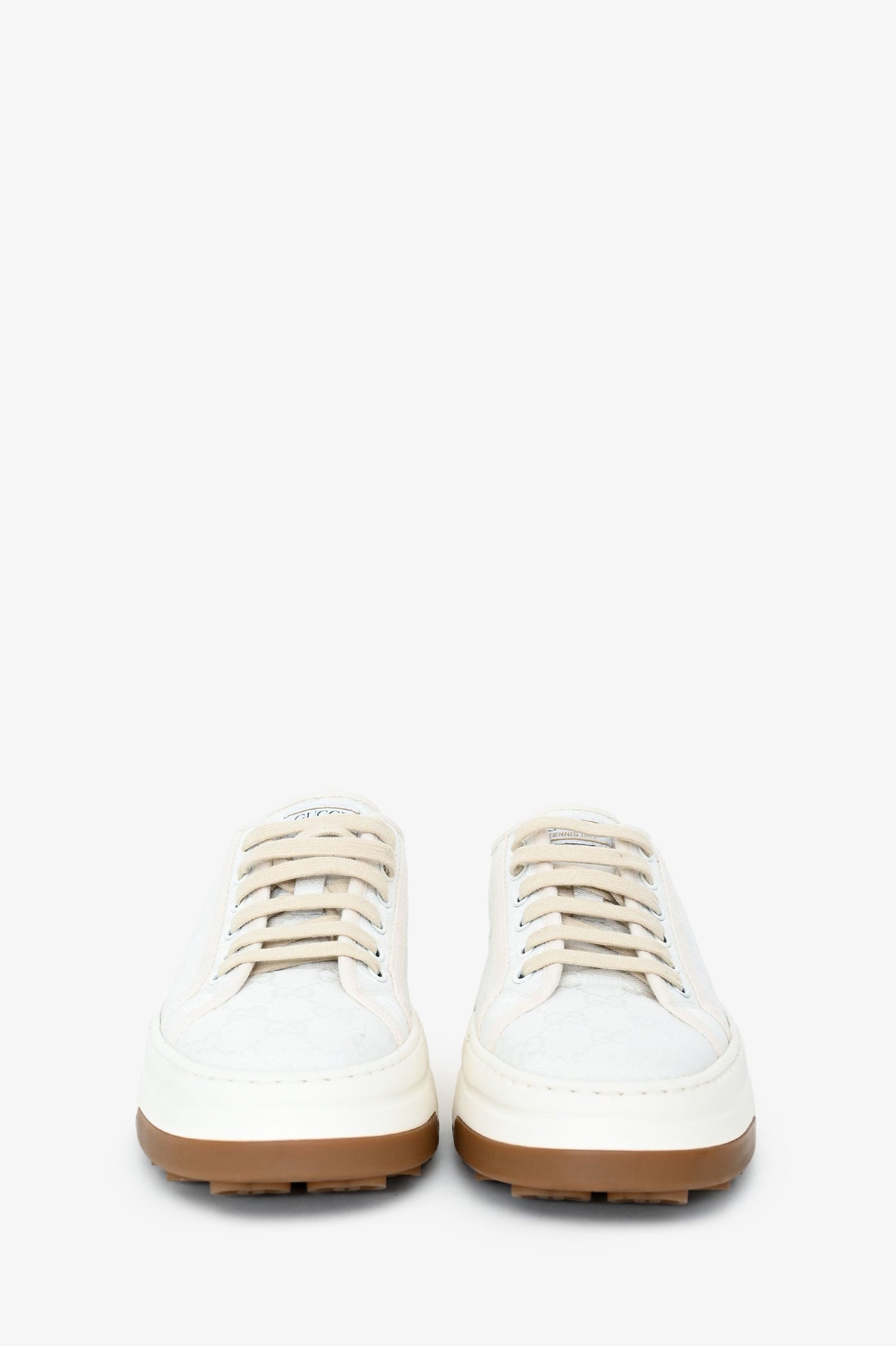 Gucci White Tennis Trek Low Top Sneaker Size 8 Men