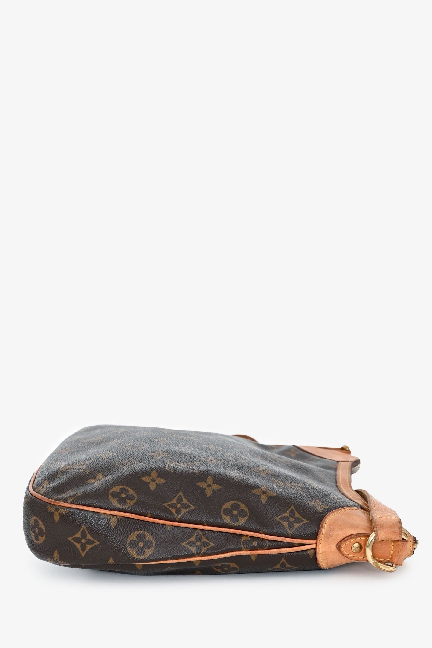 Louis Vuitton 2010 Brown Monogram Canvas/Leather Odeon Crossbody Bag