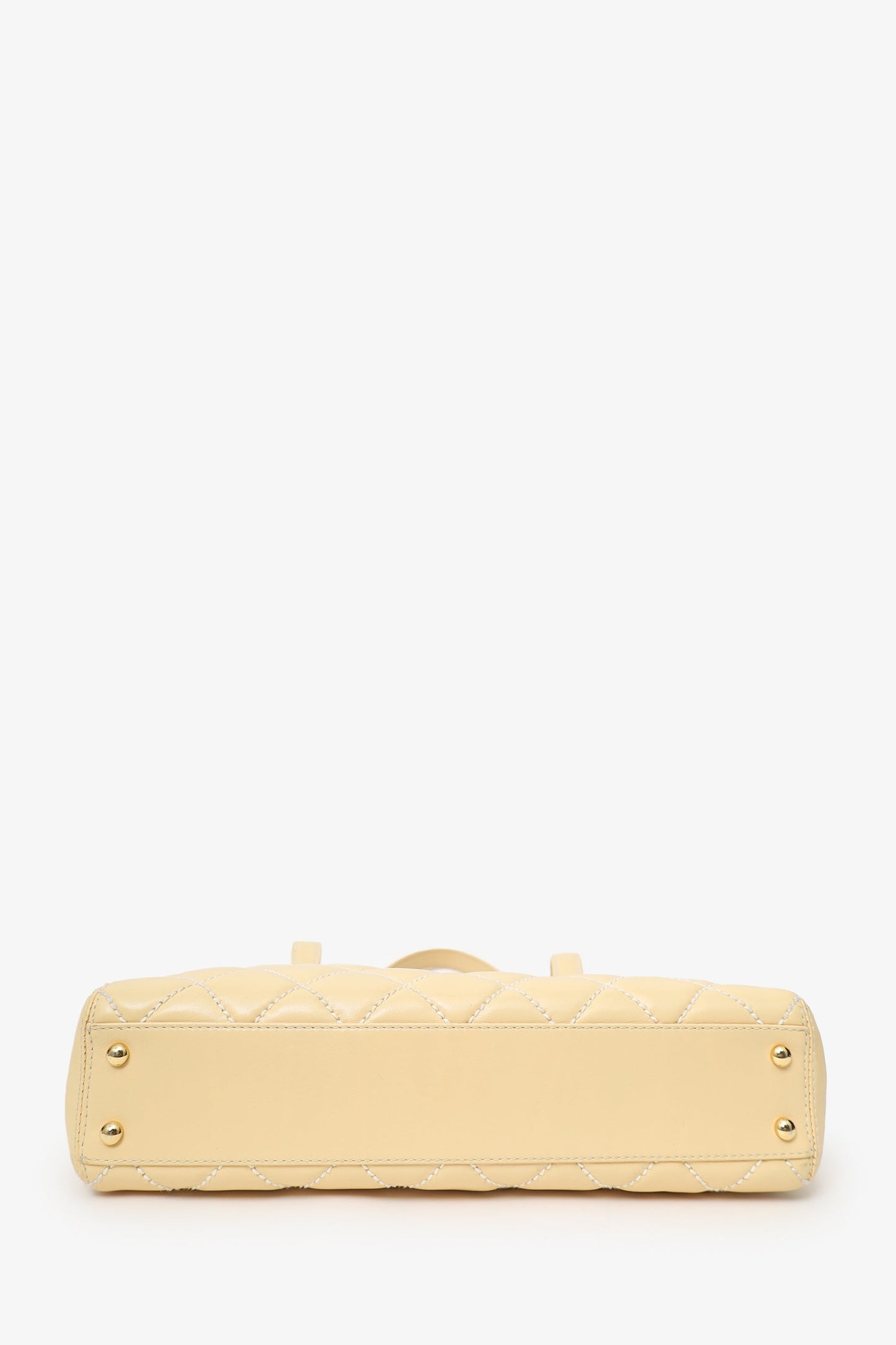 Chanel™ 2004-05 Beige Leather Wild Stitch Surpique Tote Bag