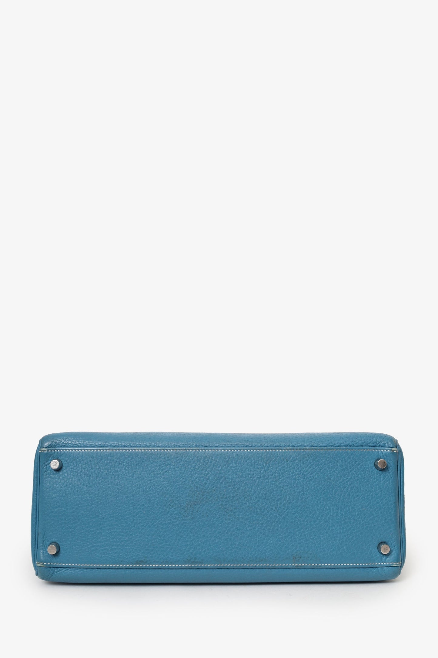 Hermès 2006 Blue Jean Leather Kelly 35