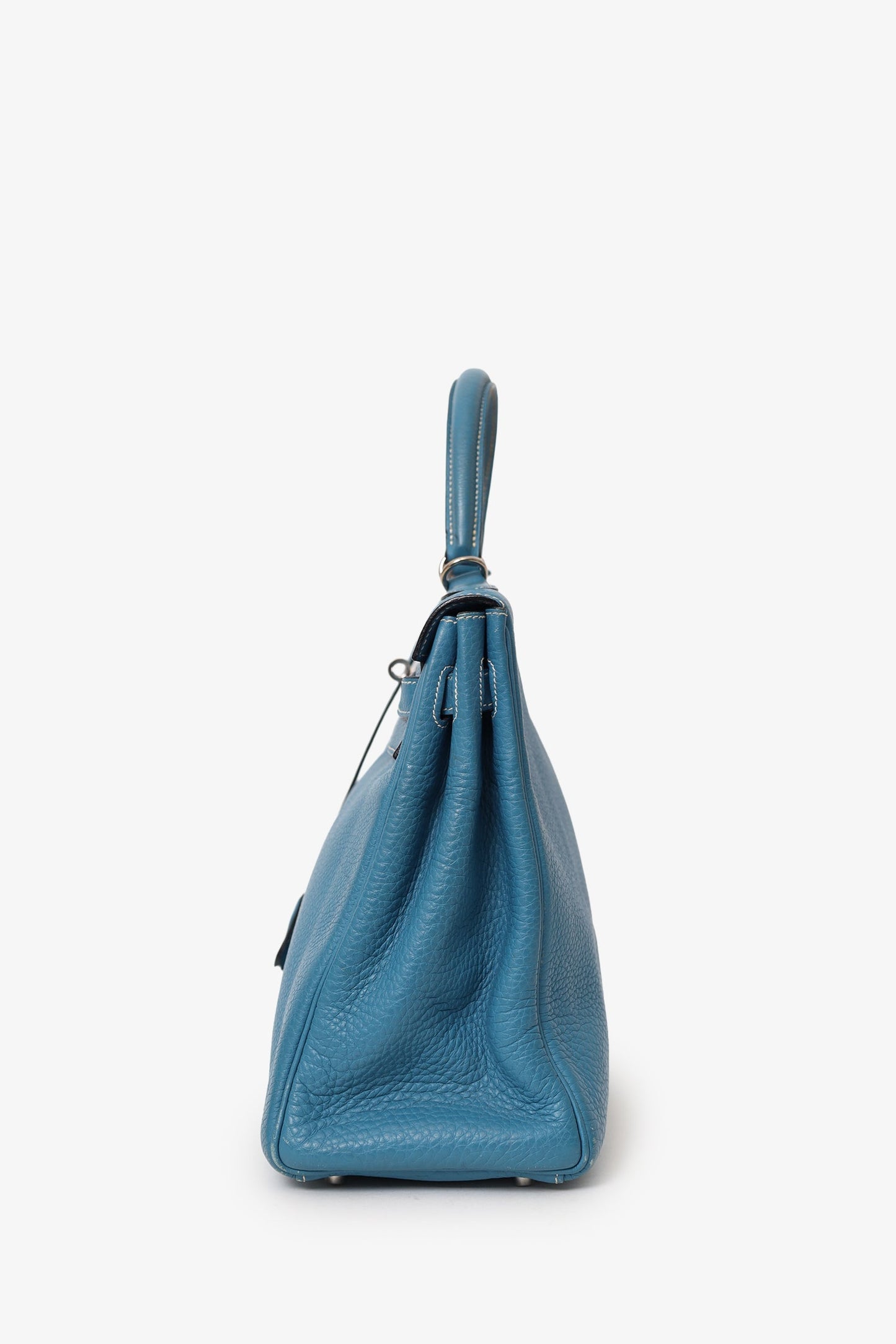 Hermès 2006 Blue Jean Leather Kelly 35