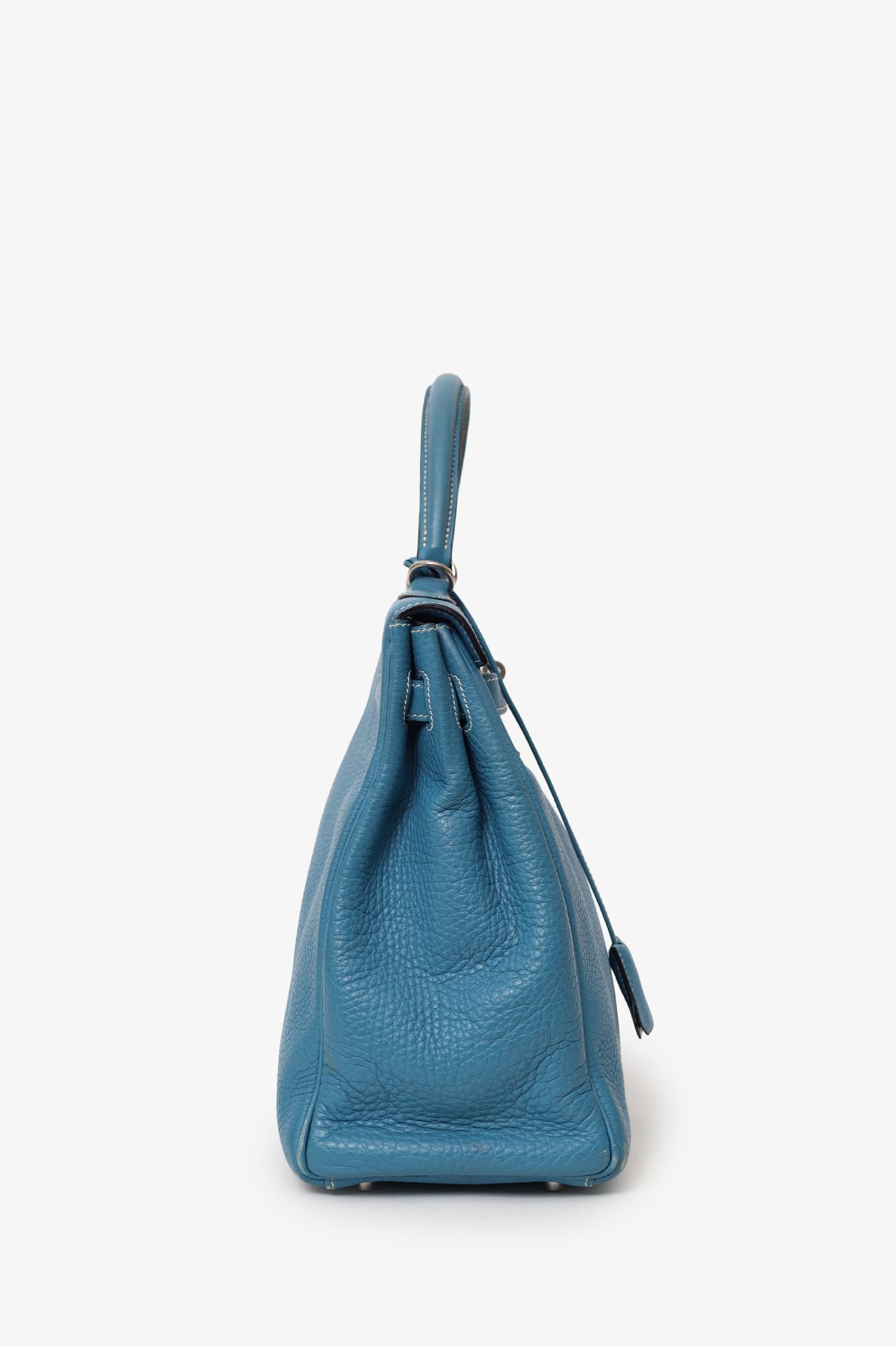 Hermès 2006 Blue Jean Leather Kelly 35