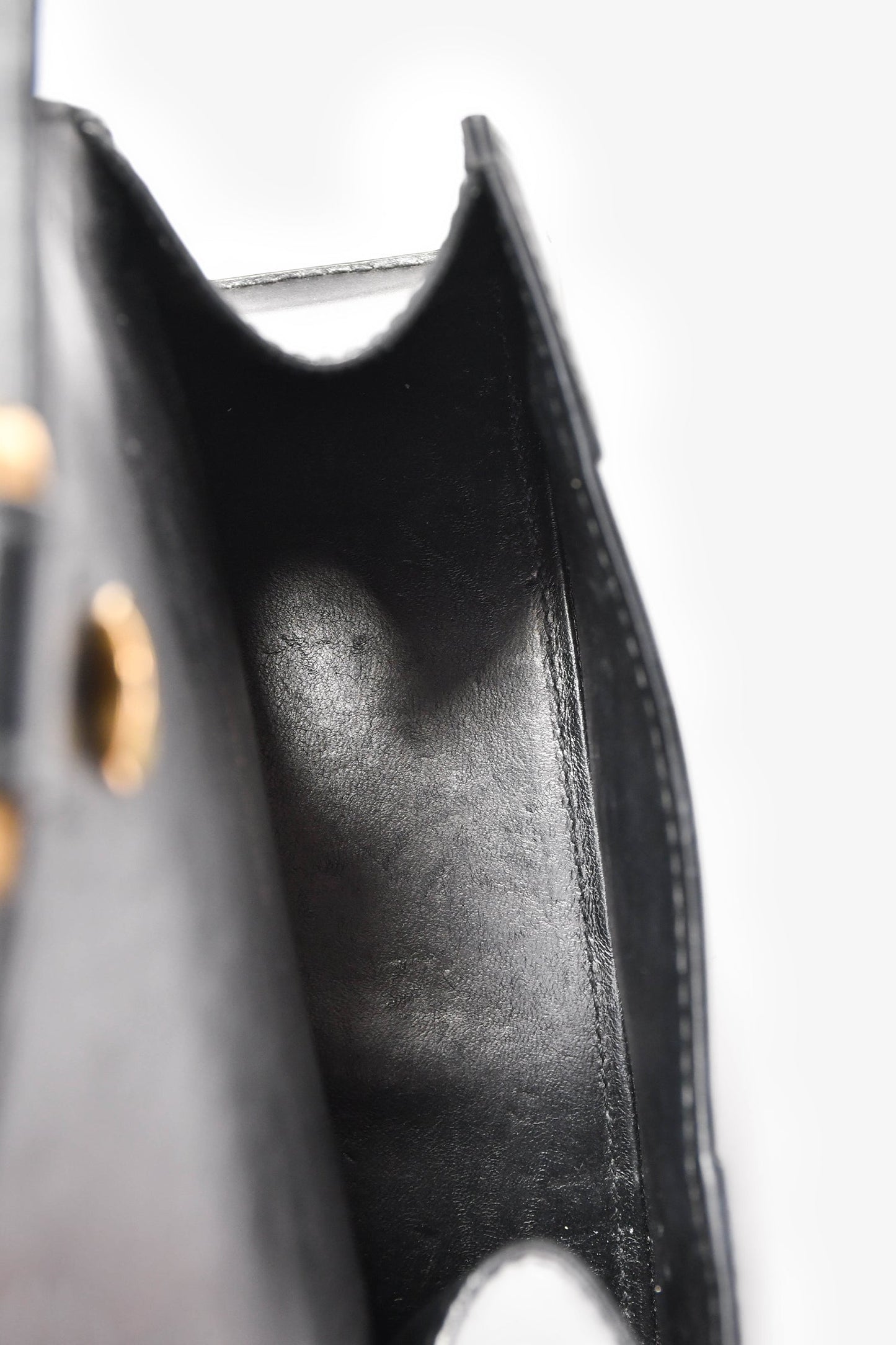 Balenciaga Black Leather Small Hourglass Bag with Strap