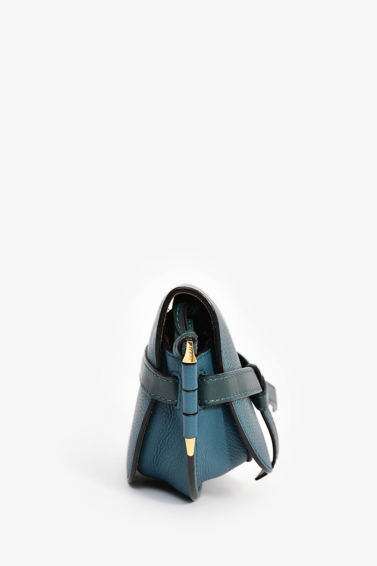 Loewe Blue Leather Mini 'Gate' Crossbody Bag