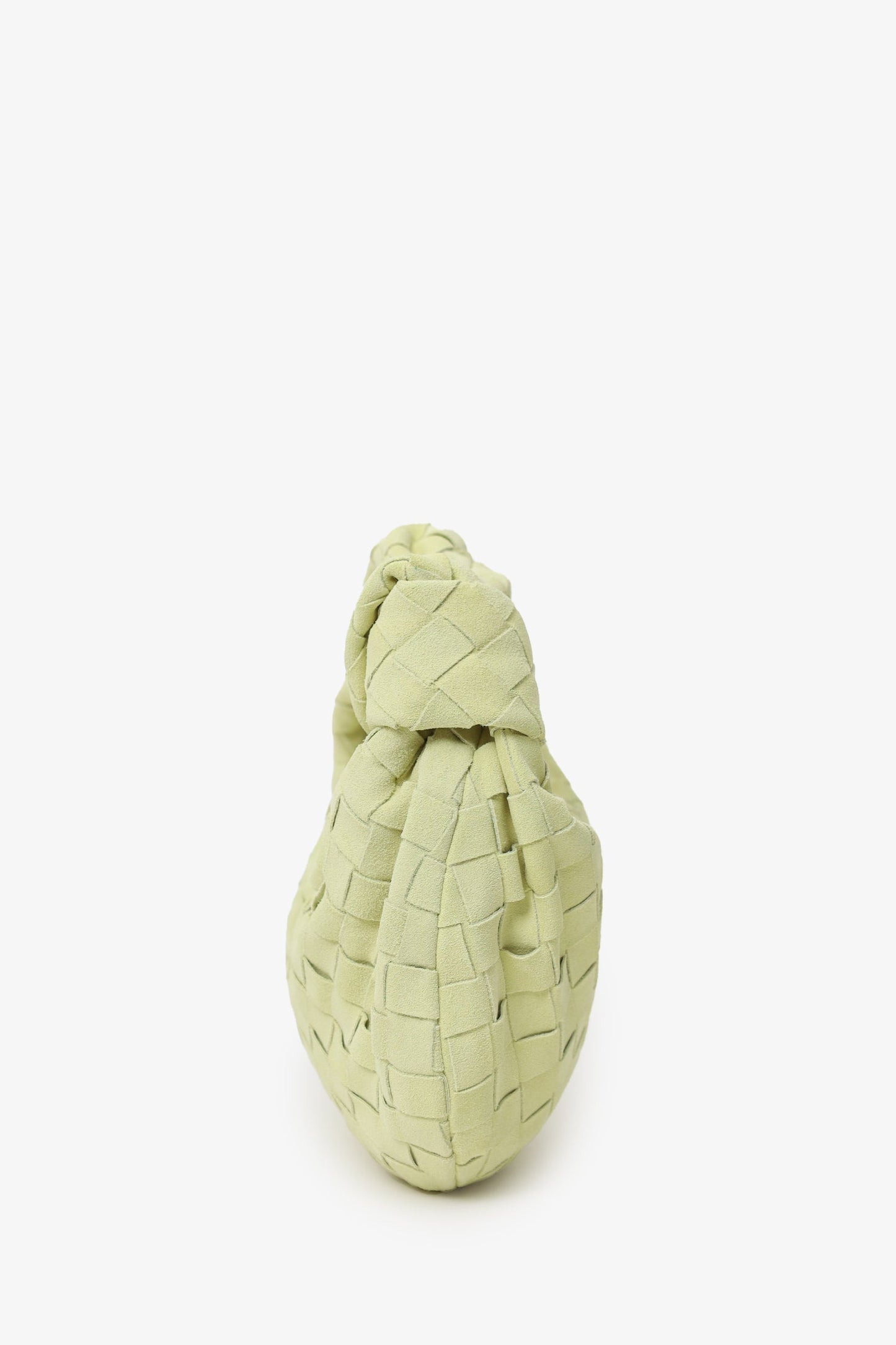 Bottega Veneta Yellow Intrecciato Suede Leather Mini Jodie