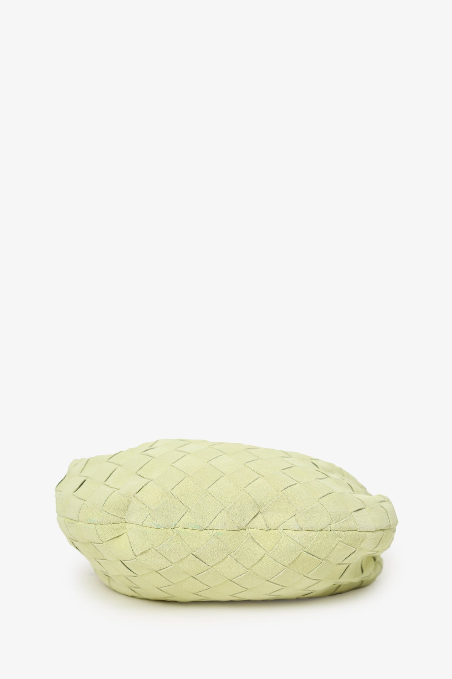 Bottega Veneta Yellow Intrecciato Suede Leather Mini Jodie