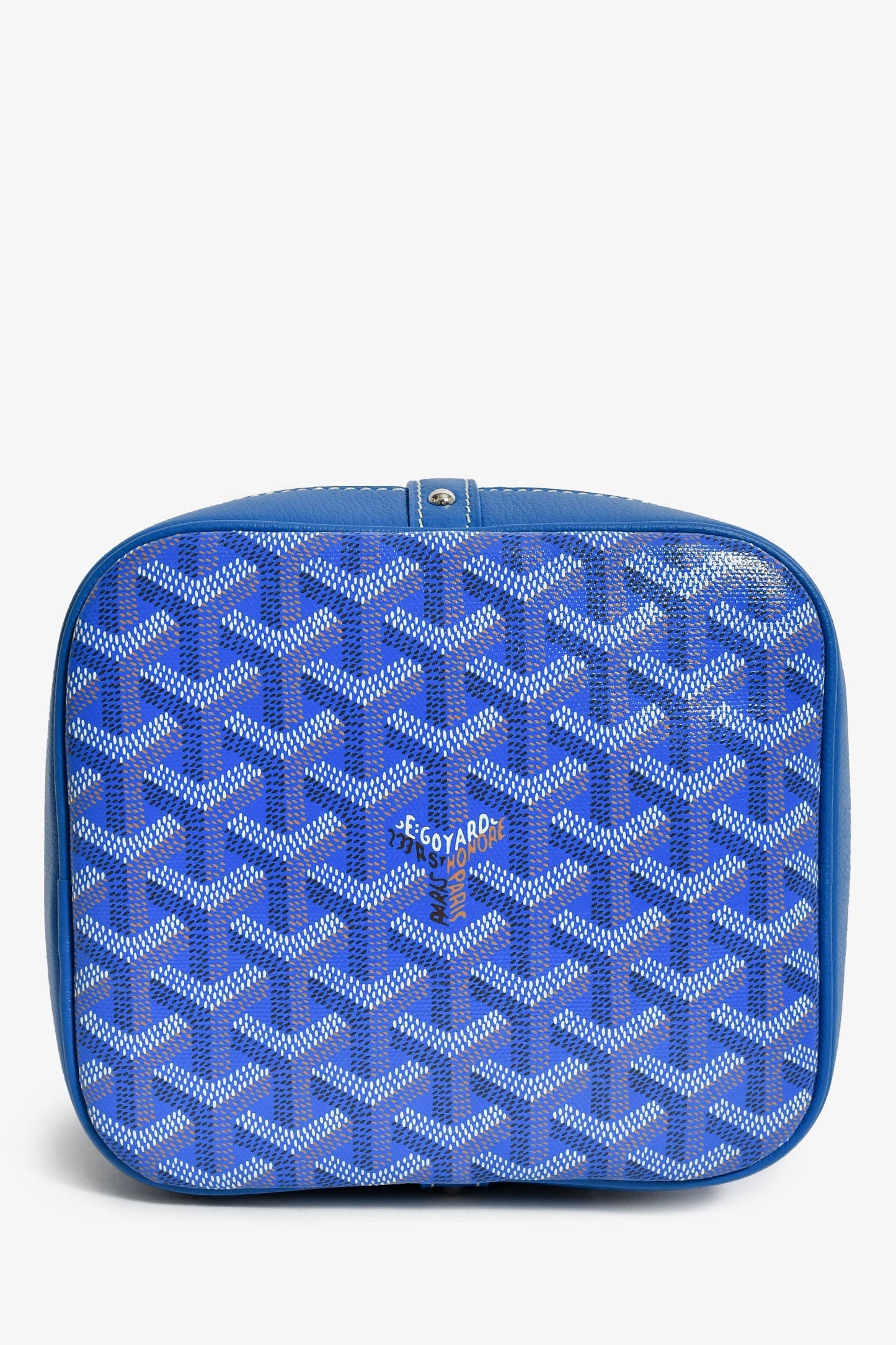 Goyard Blue Goyardine Petit Flot Bucket Bag