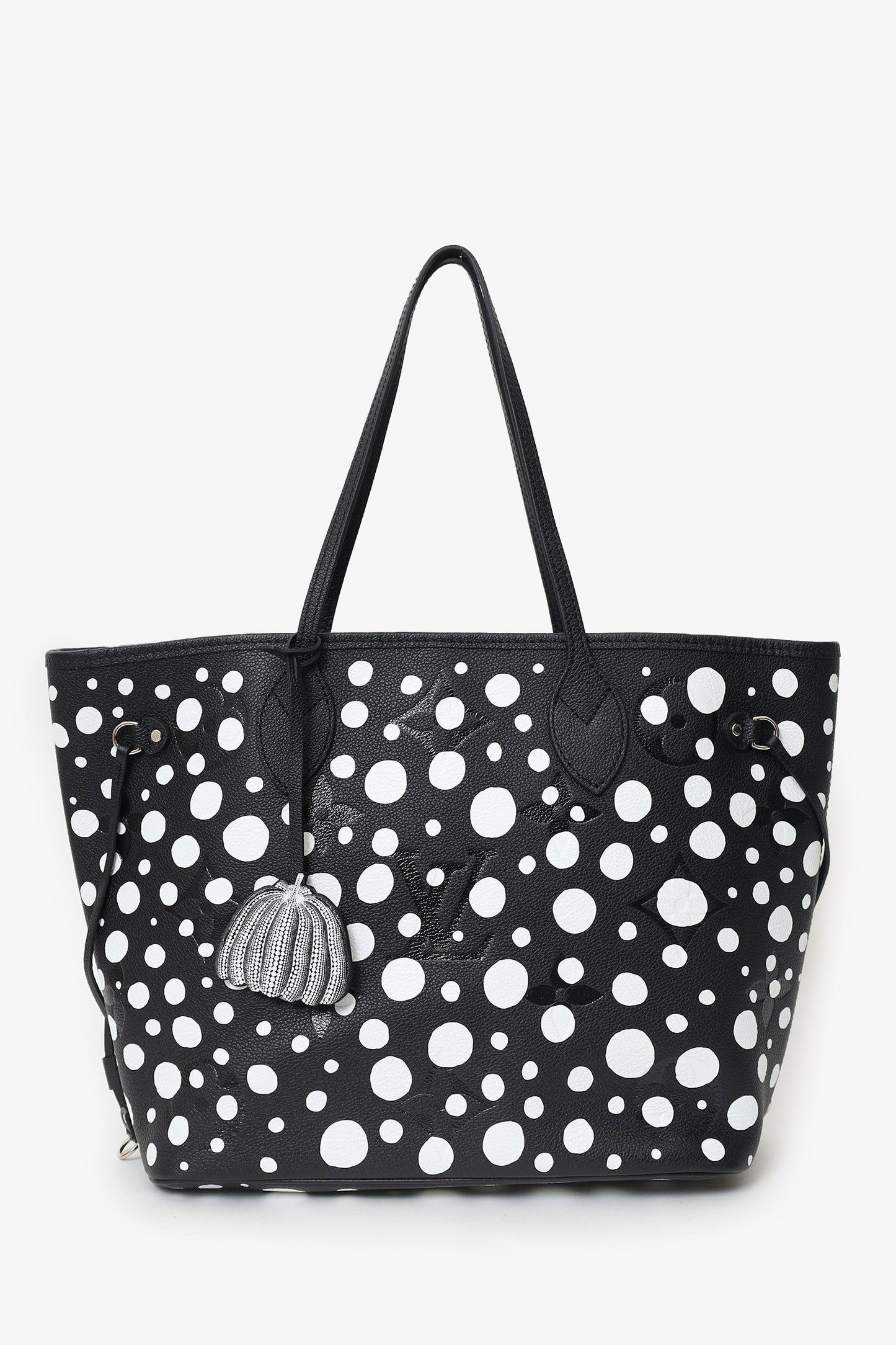 Louis Vuitton x Yayoi Kusama 2023 Black/White Monogram Empreinte Dots Neverfull with Pouch MM