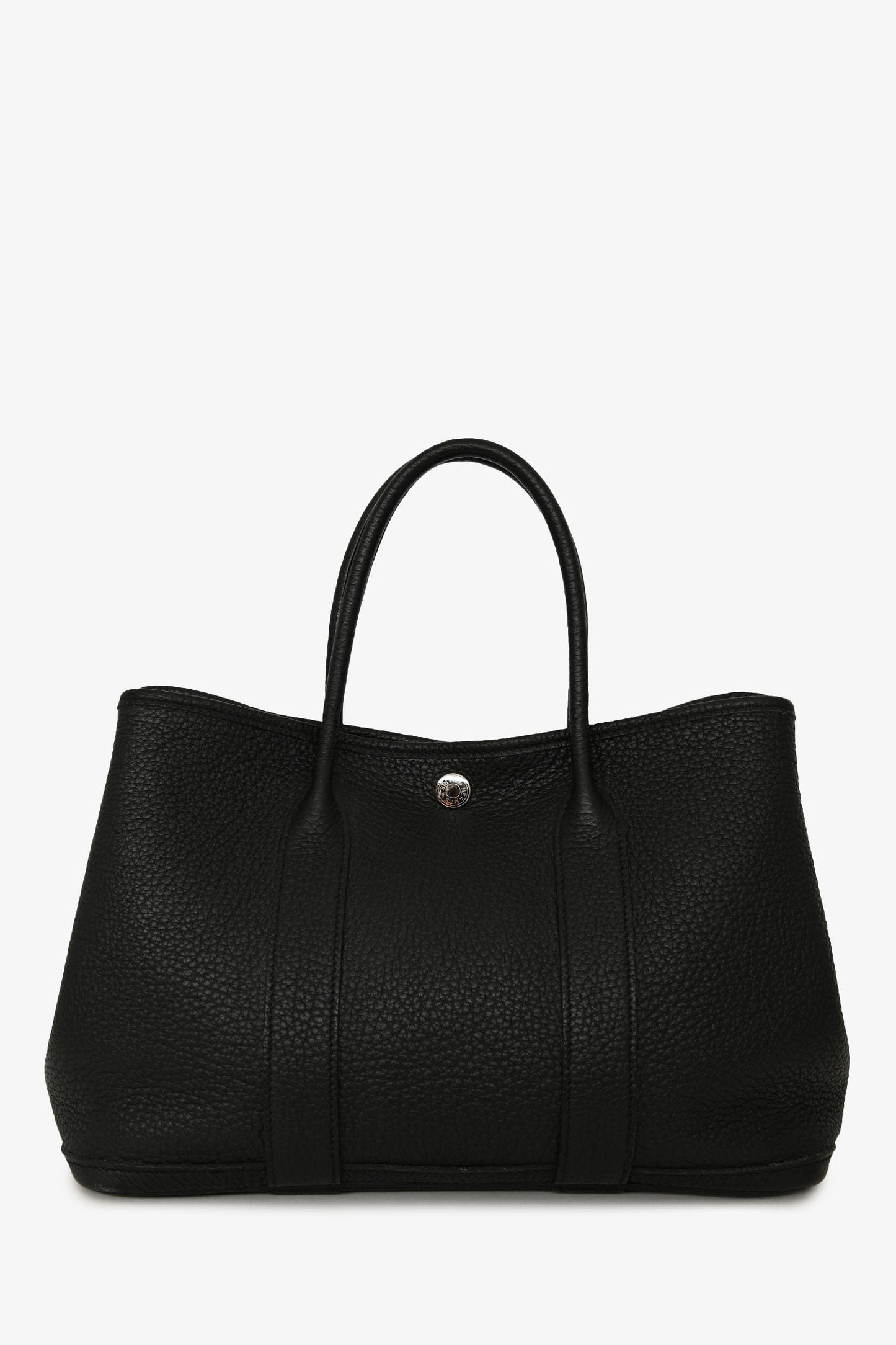 Hermès Black Negonda Leather Garden Party 30