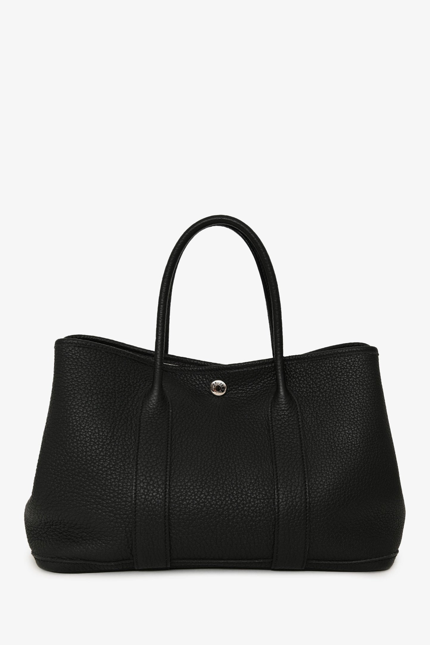 Hermès Black Negonda Leather Garden Party 30