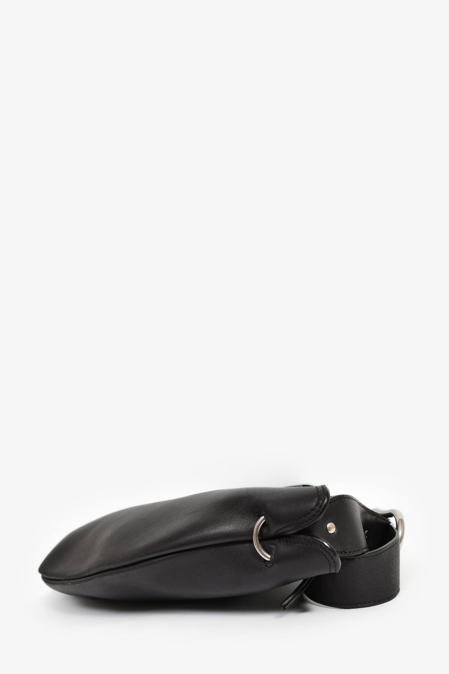 Celine 2017 Black Leather Medium 'Swing' Bag