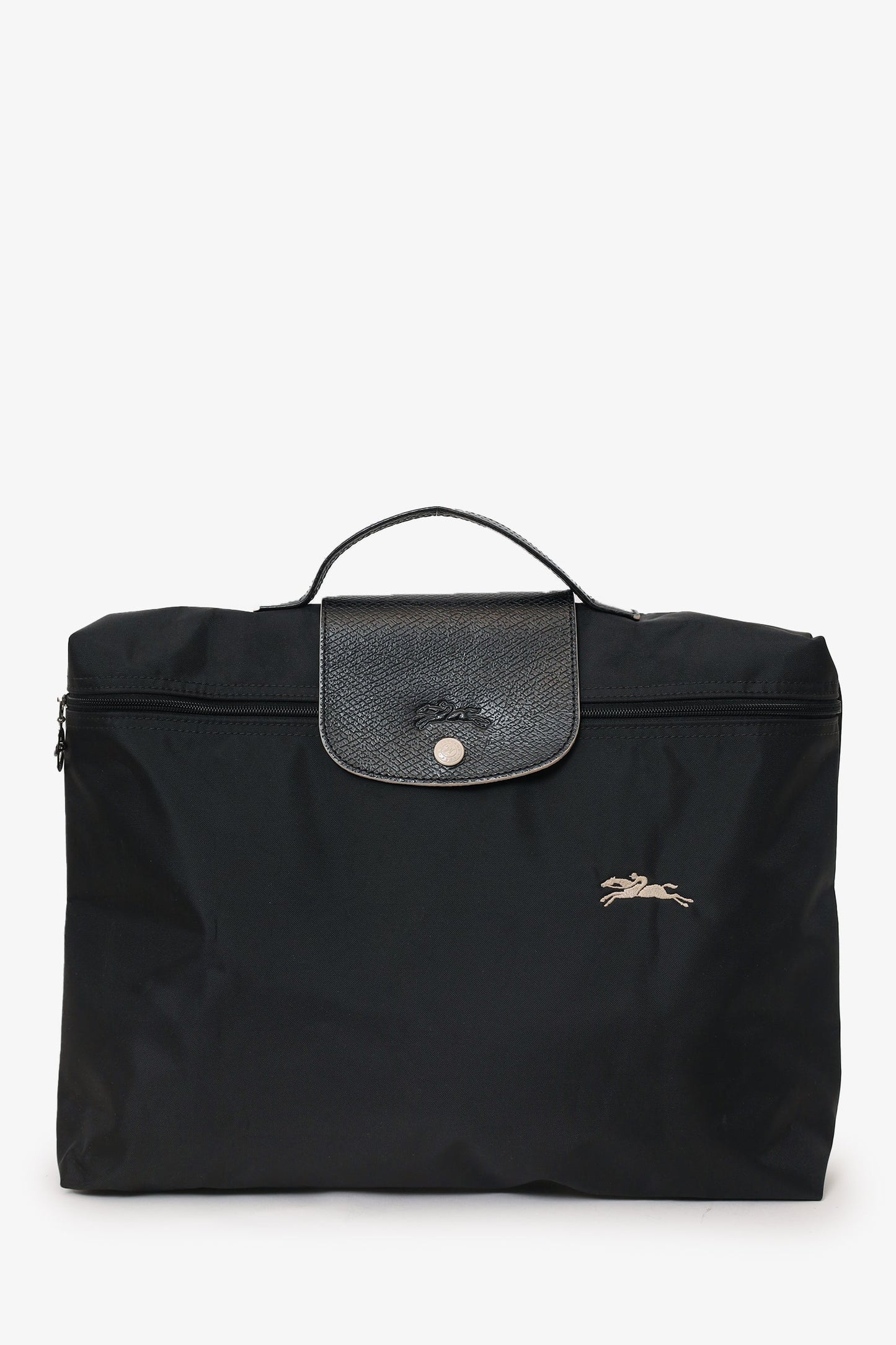 Longchamp Black Le Pliage Small Briefcase