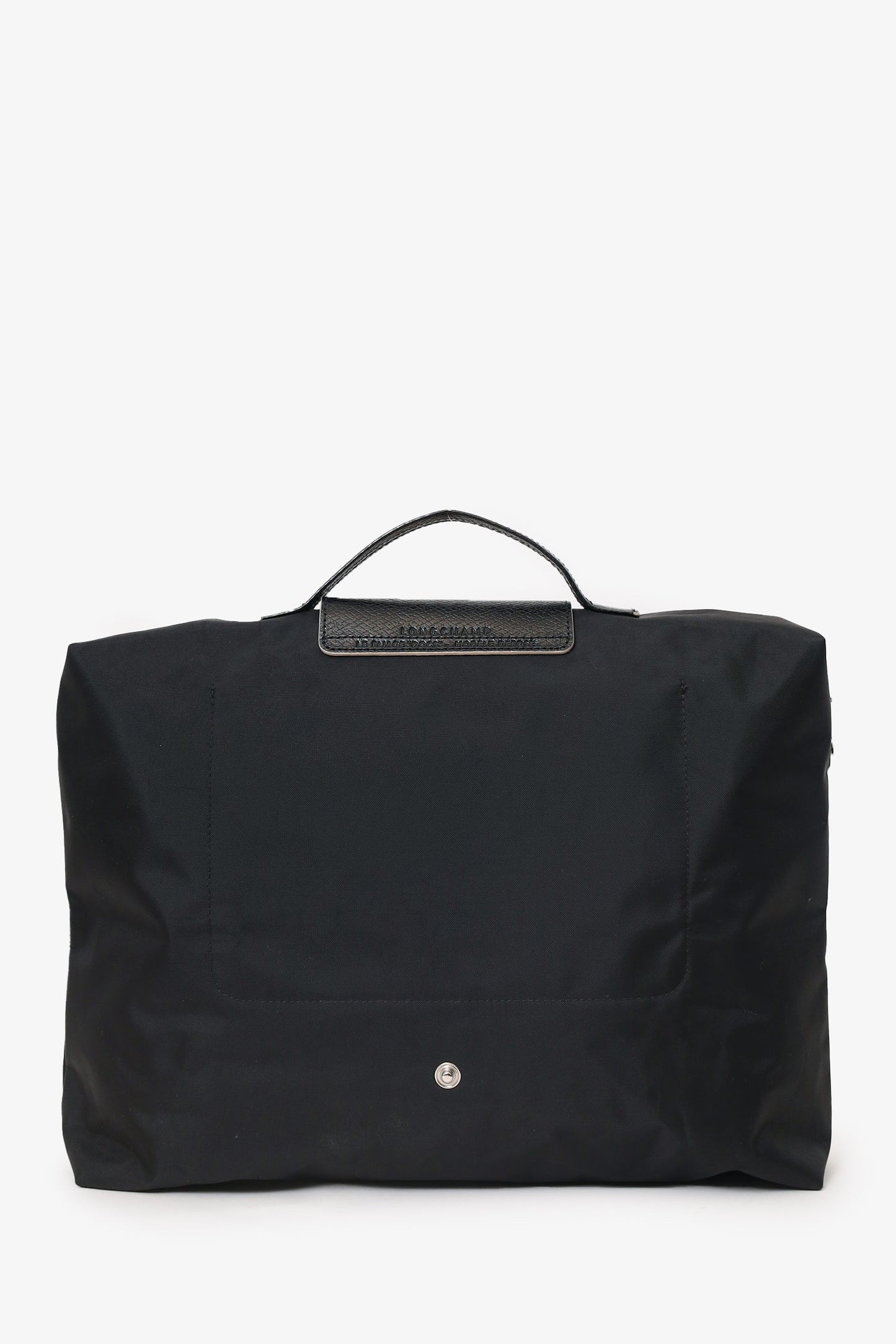 Longchamp Black Le Pliage Small Briefcase