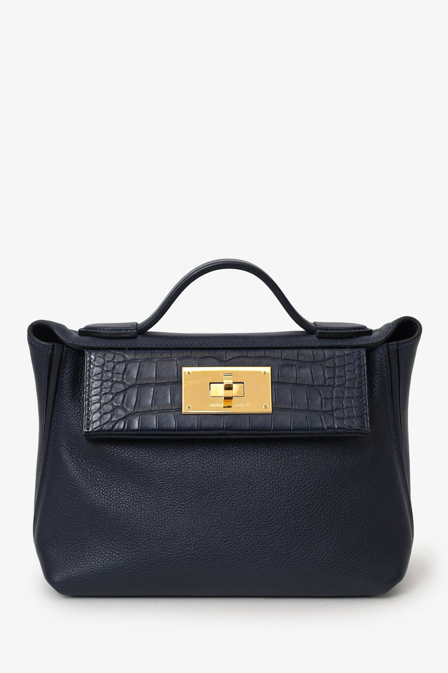 Hermès 2022 Blue Nuit Evercolour/Alligator Touch 24/24 21