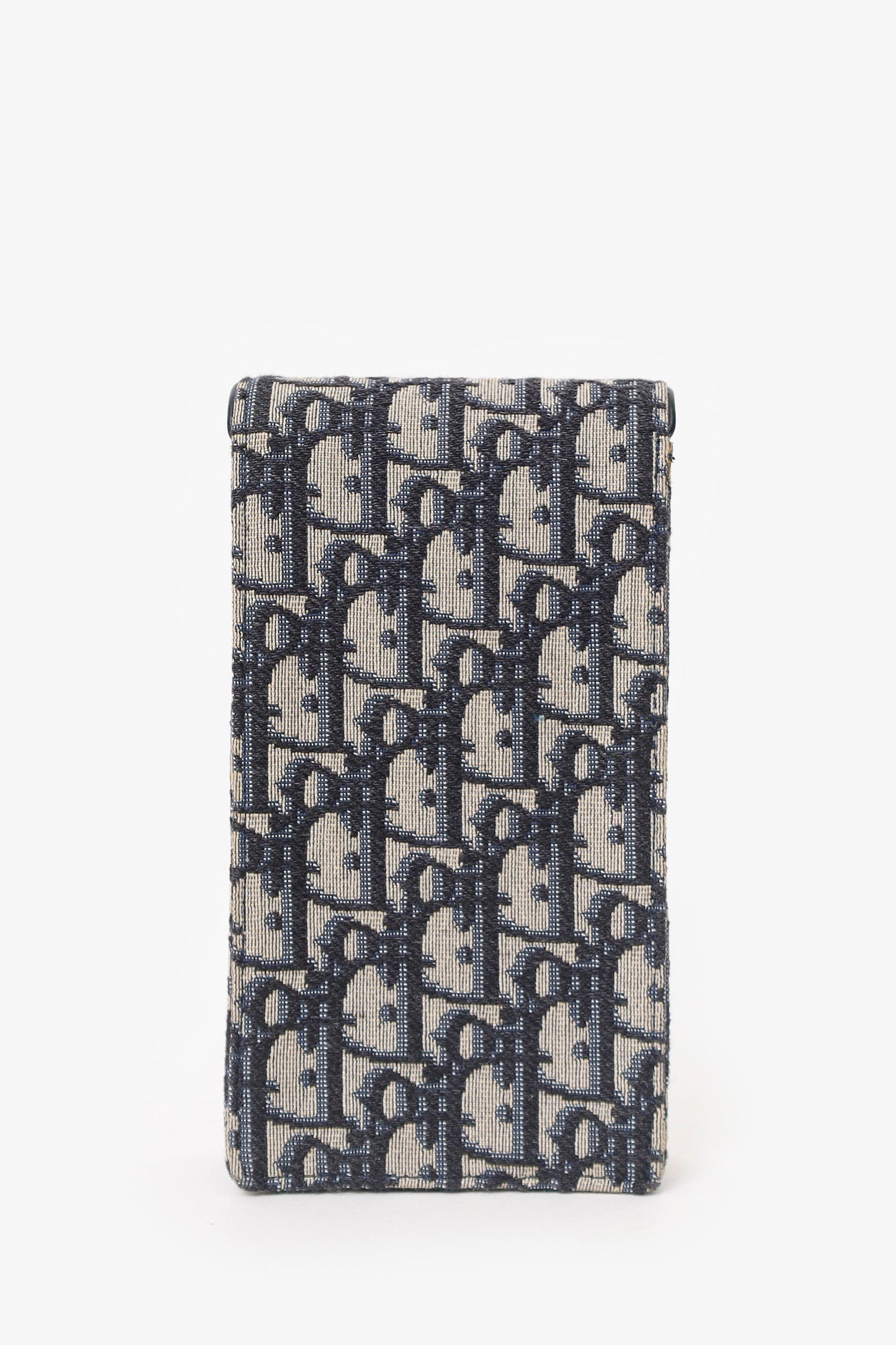 Christian Dior Blue Logo Saddle Pouch