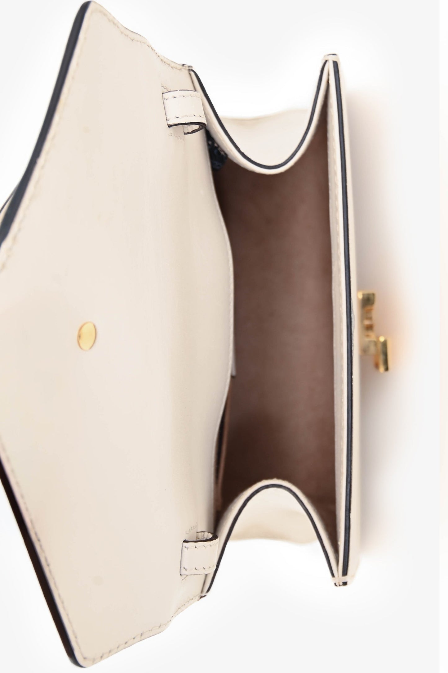 Gucci White Leather Mini Sylvie Top Handle with 2 Straps