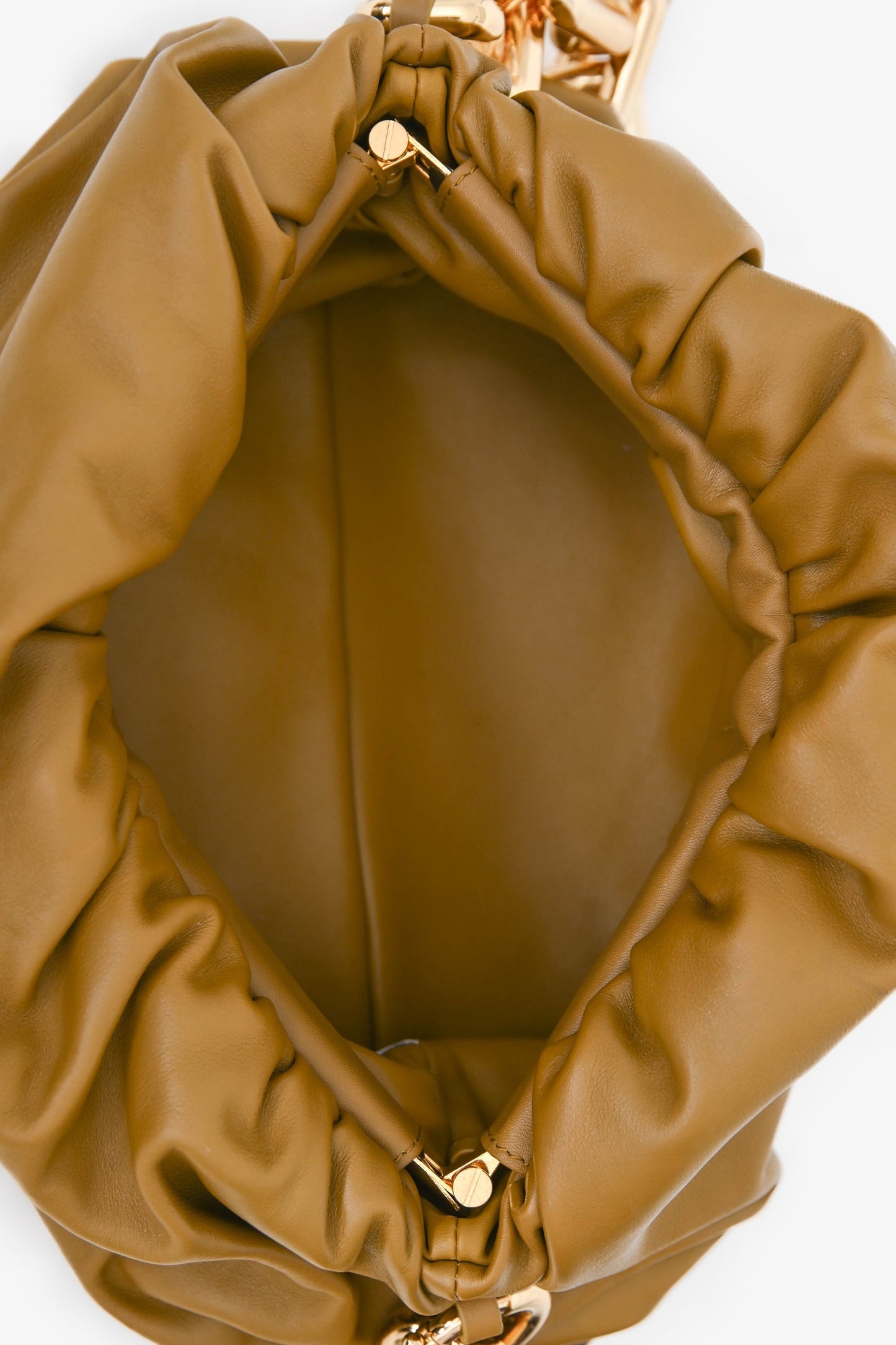 Bottega Veneta Brown Leather Chain Pouch