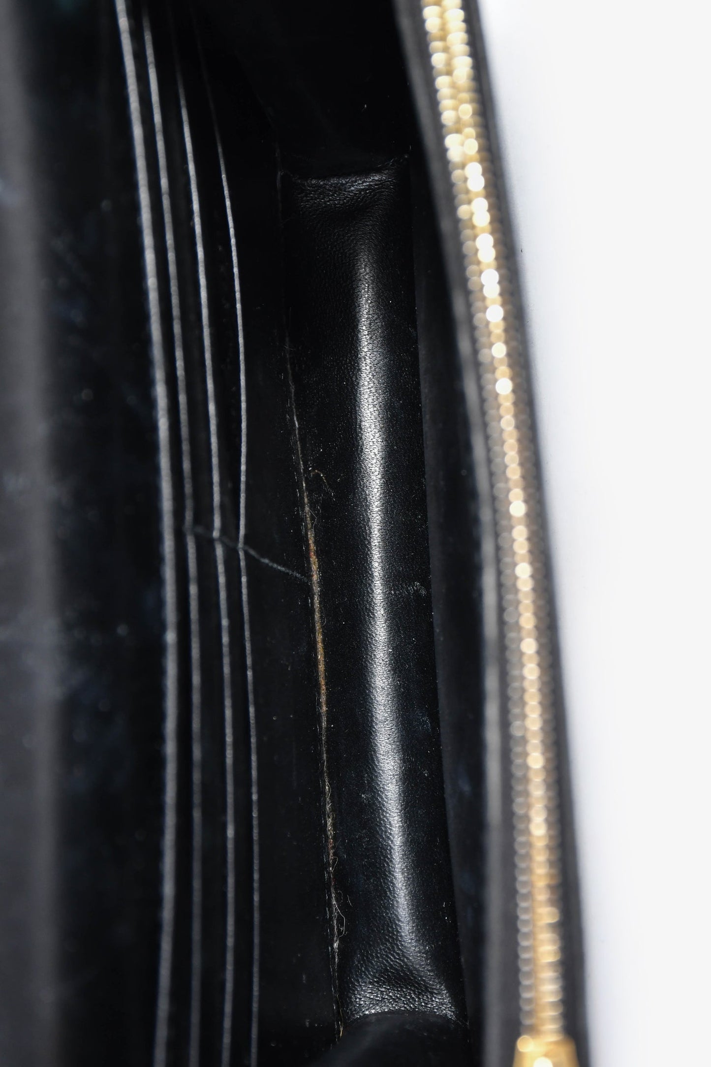 Balenciaga Black Lizard Embossed B. Logo Wallet On Chain Crossbody