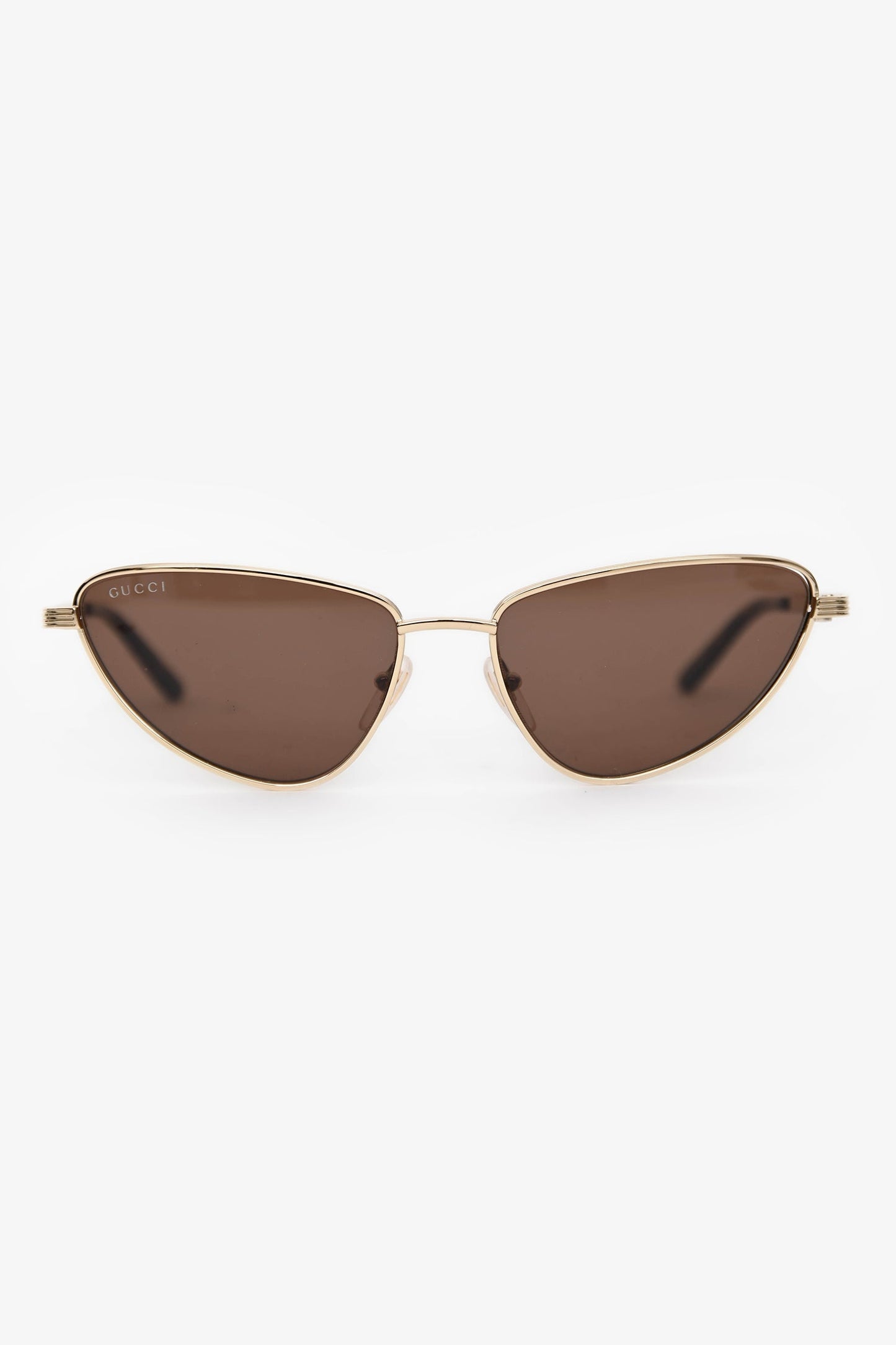 Gucci Gold Wire Cat Eye Sunglasses