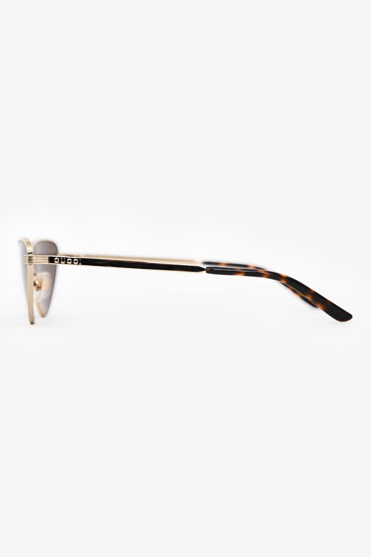 Gucci Gold Wire Cat Eye Sunglasses