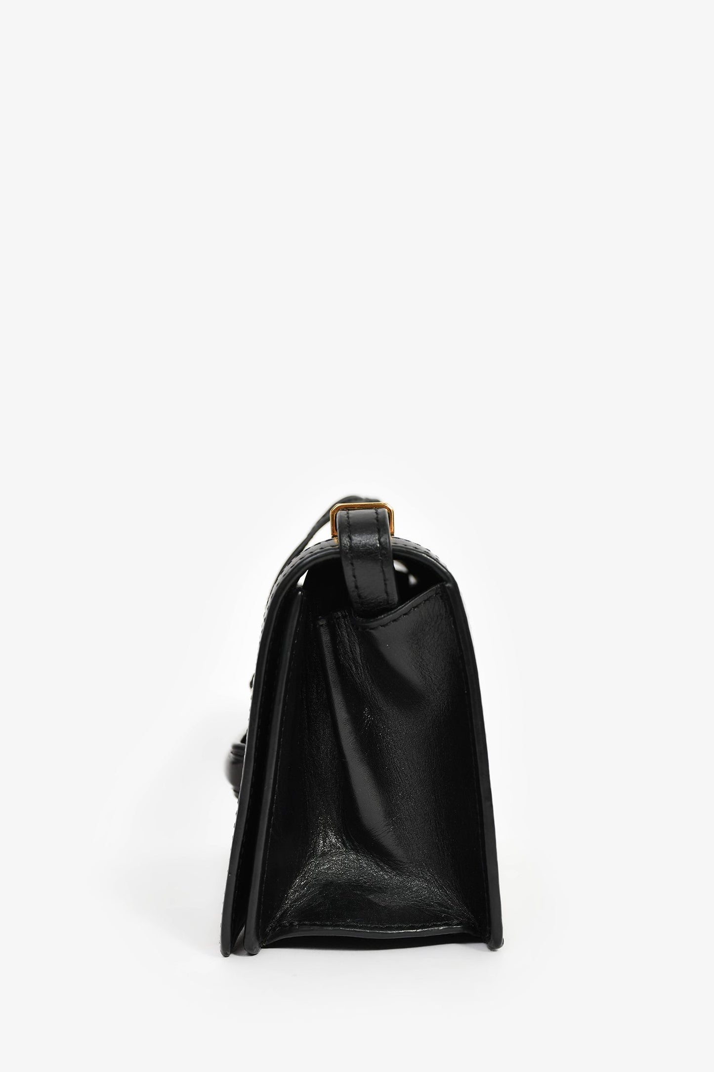 Loewe 2016 Black Leather Barcelona Crossbody Bag