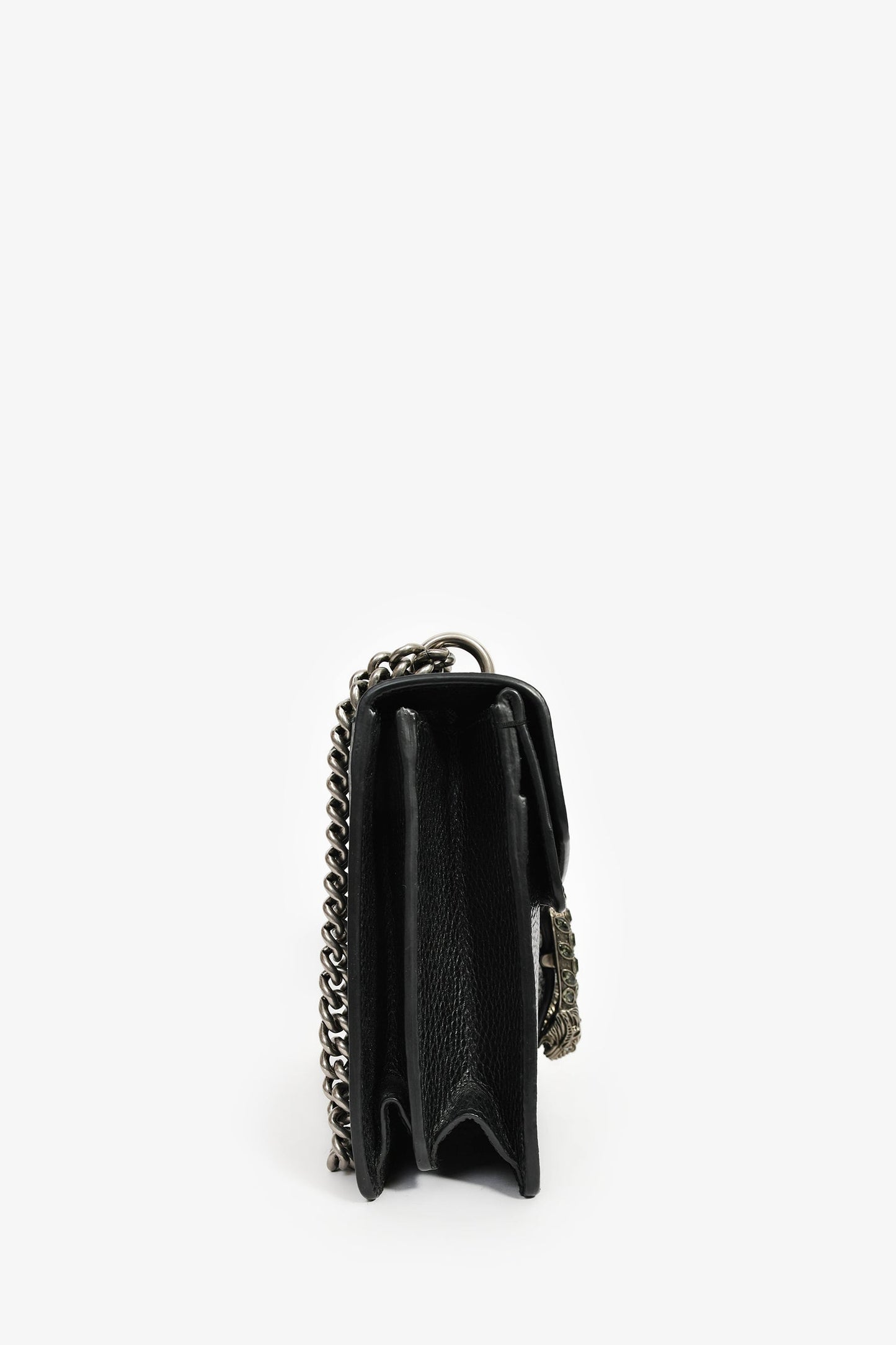 Gucci Black Leather Small Dionysus Shoulder Bag