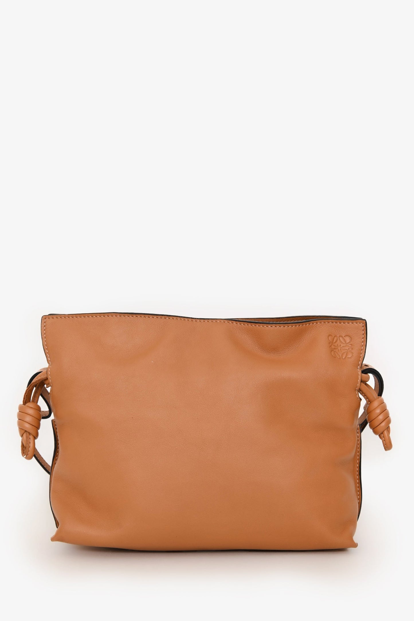 Loewe Brown Leather Mini Flamenco Crossbody