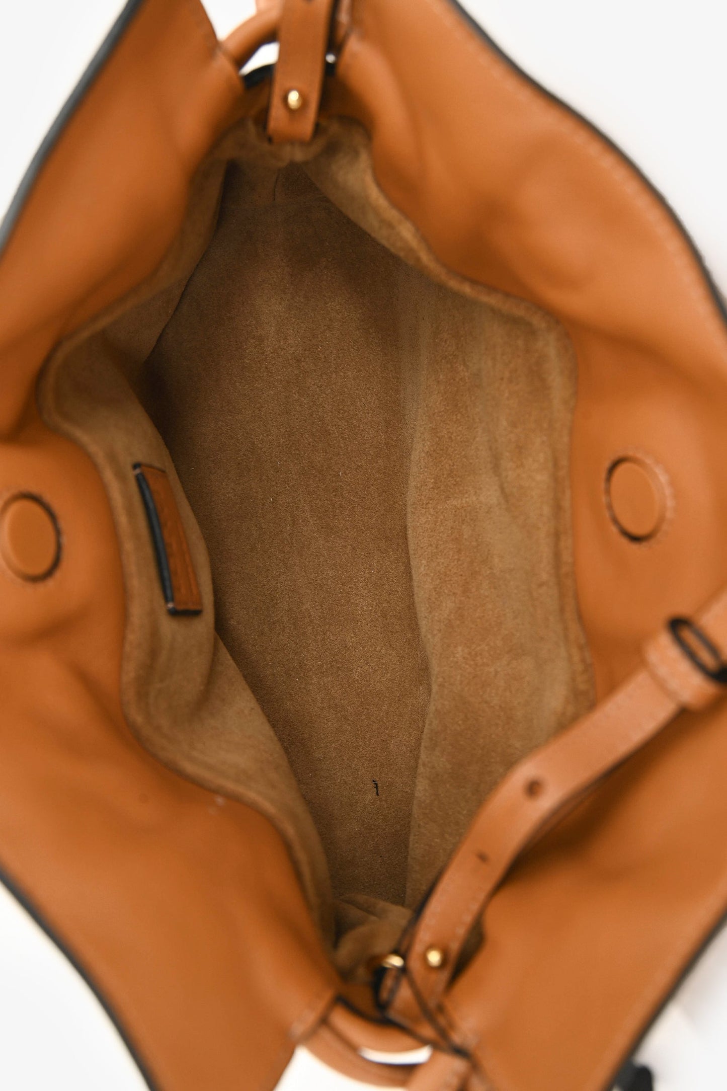 Loewe Brown Leather Mini Flamenco Crossbody