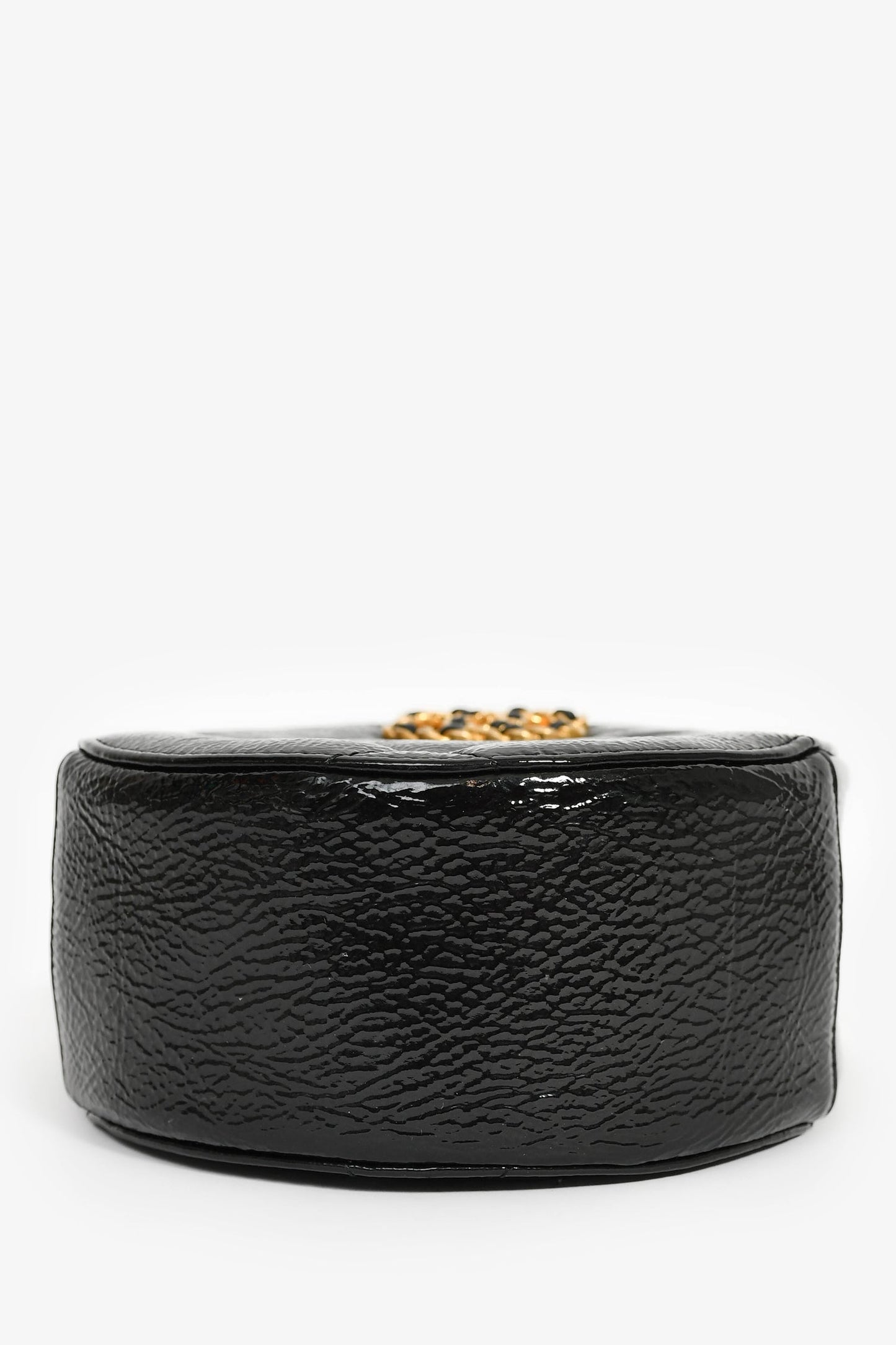Chanel™ Black Leather Quilted 19 Round Crossbody Bag