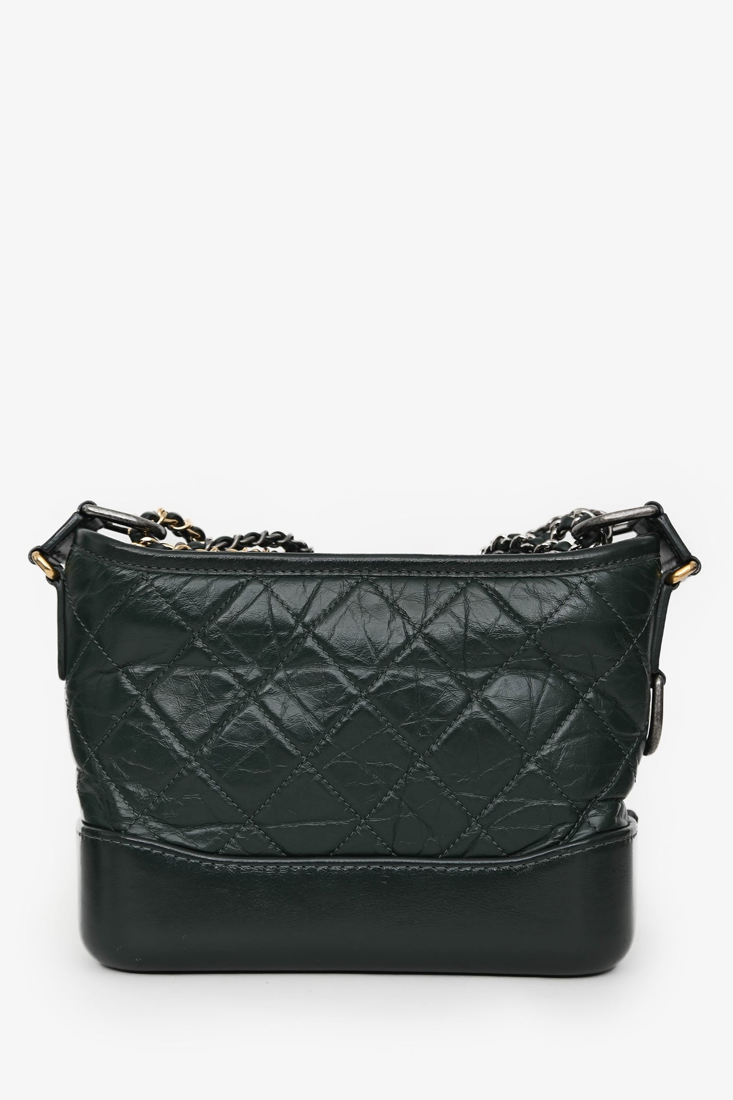 Chanel™ Green Aged Leather Small Gabrielle Crossbody