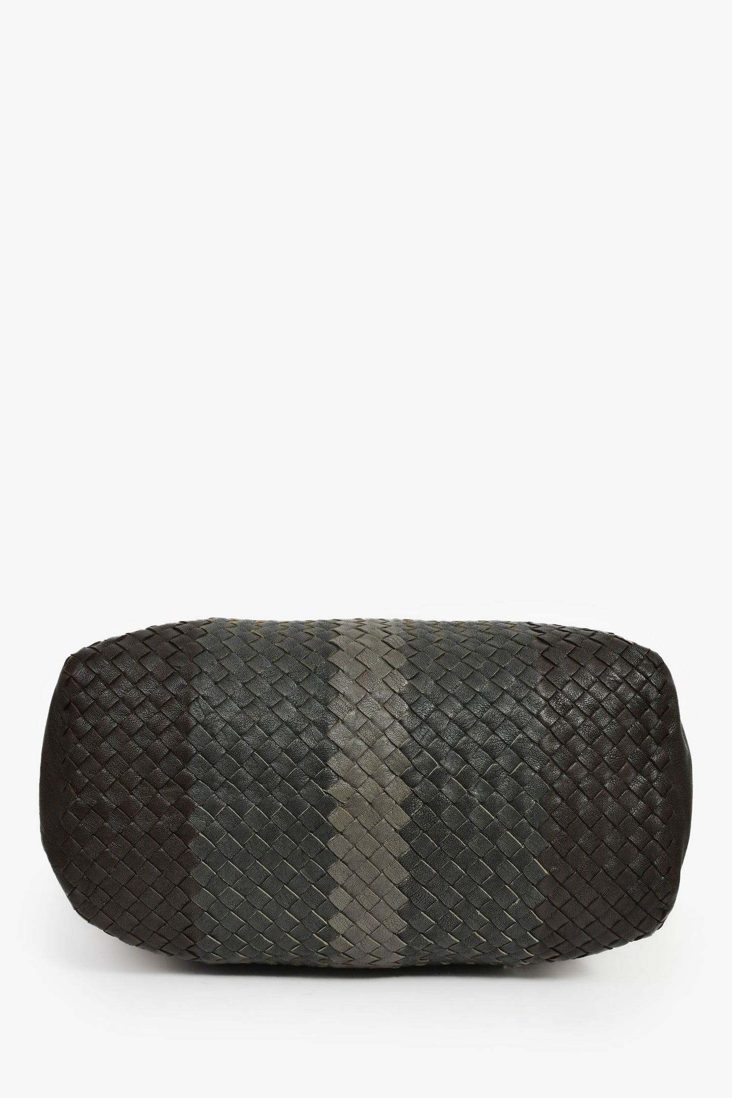 Bottega Veneta Black Intrecciato Leather Top Handle Tote Bag with Strap