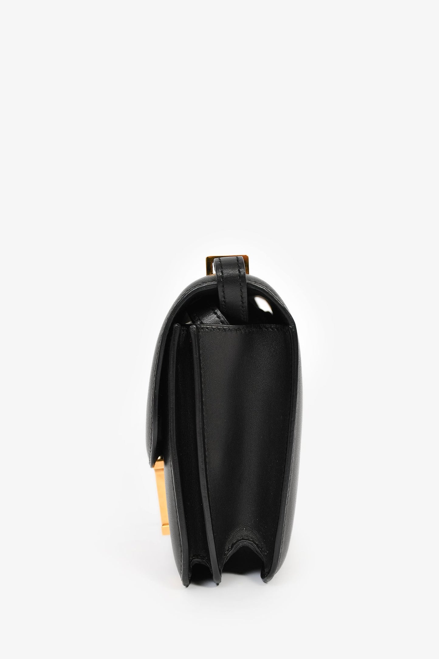 Hermes 2016 Black Swift Leather Mini Constance 18
