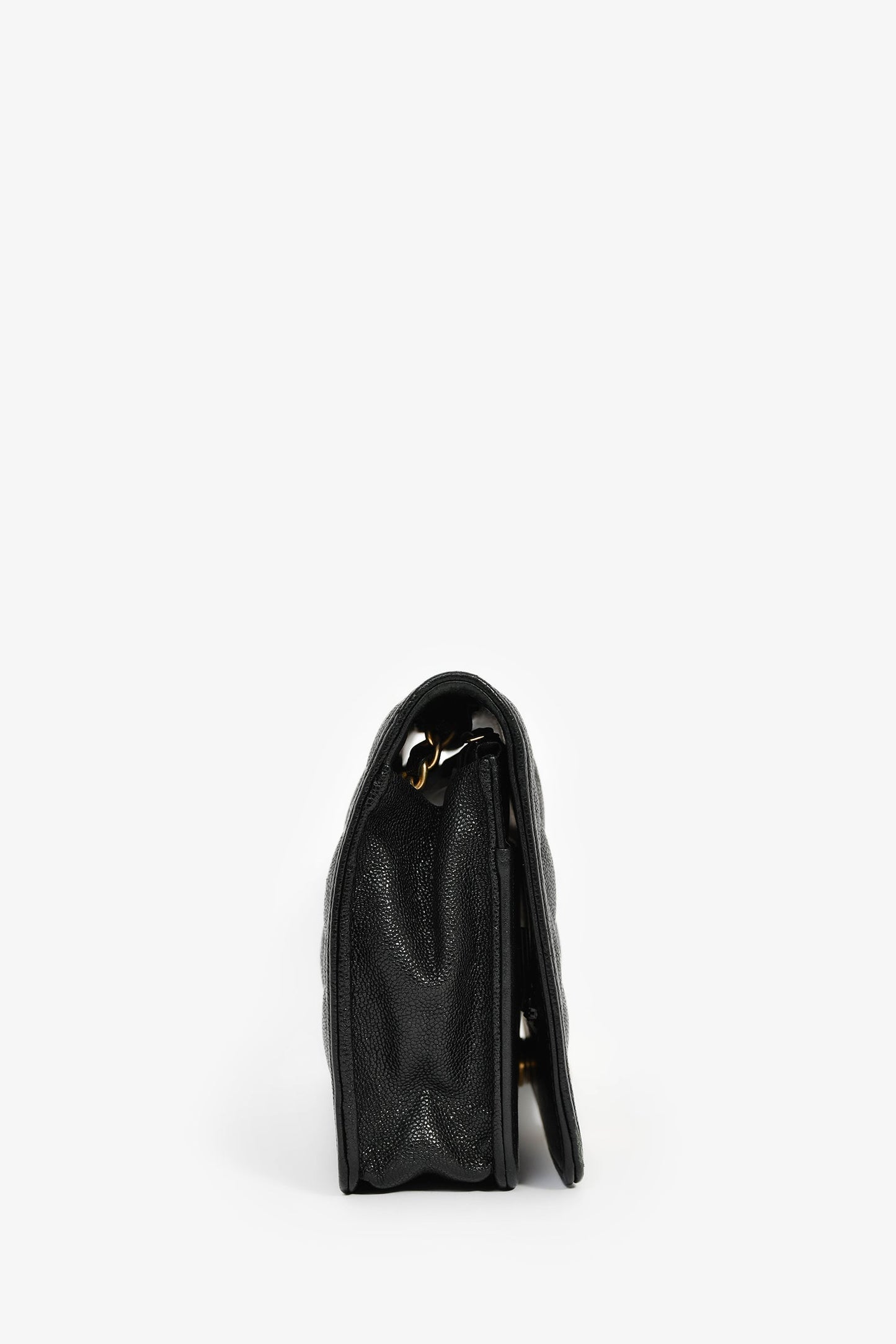 Chanel™ 2018/19 Black Caviar Leather CC Boy Wallet on Chain
