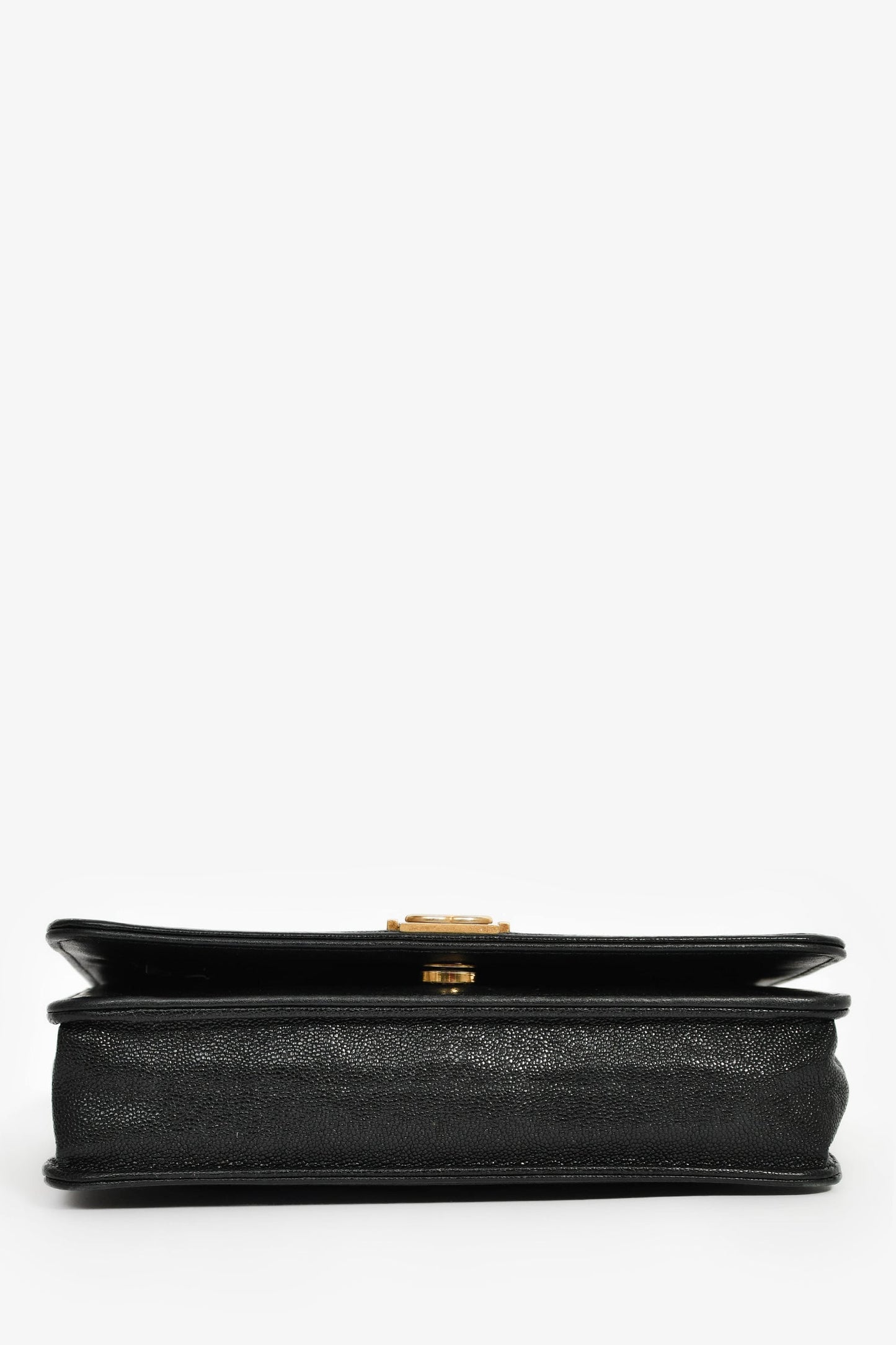 Chanel™ 2018/19 Black Caviar Leather CC Boy Wallet on Chain