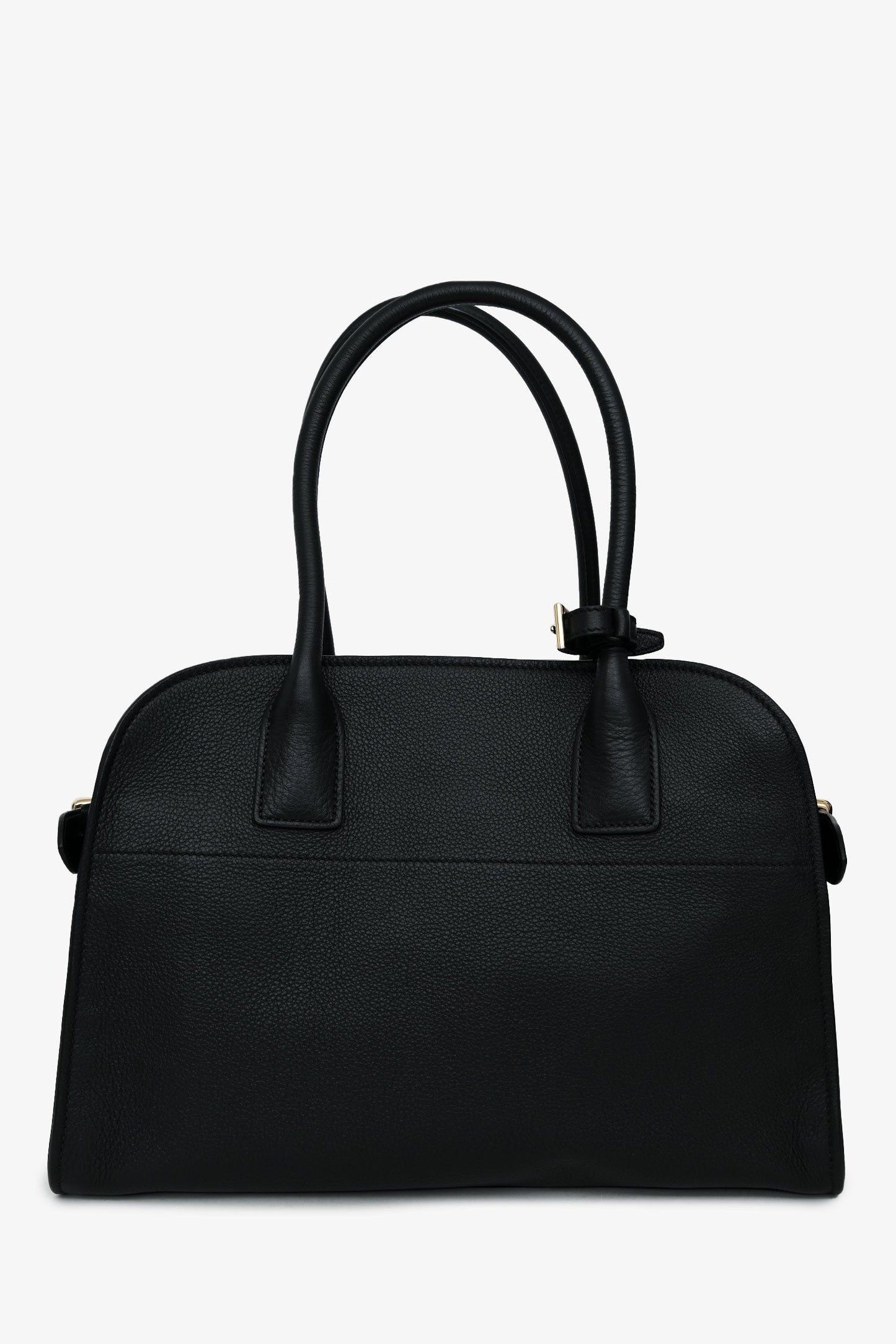 Prada Black Leather Medium Tote Bag