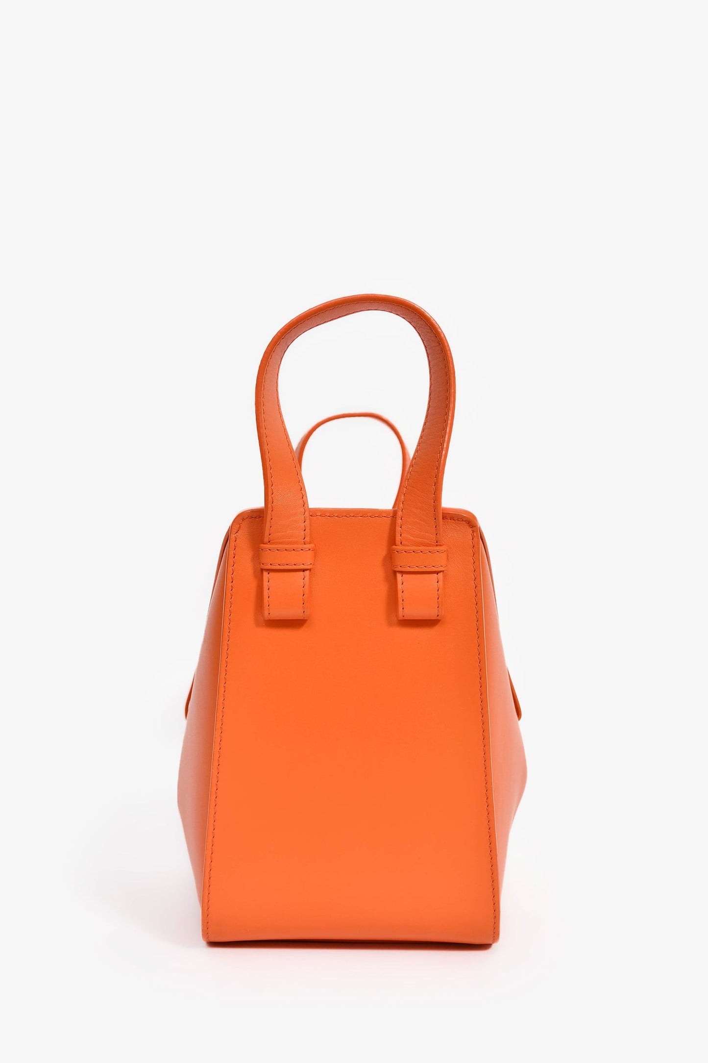 Loewe Orange Leather 'Hammock' Tote with Strap