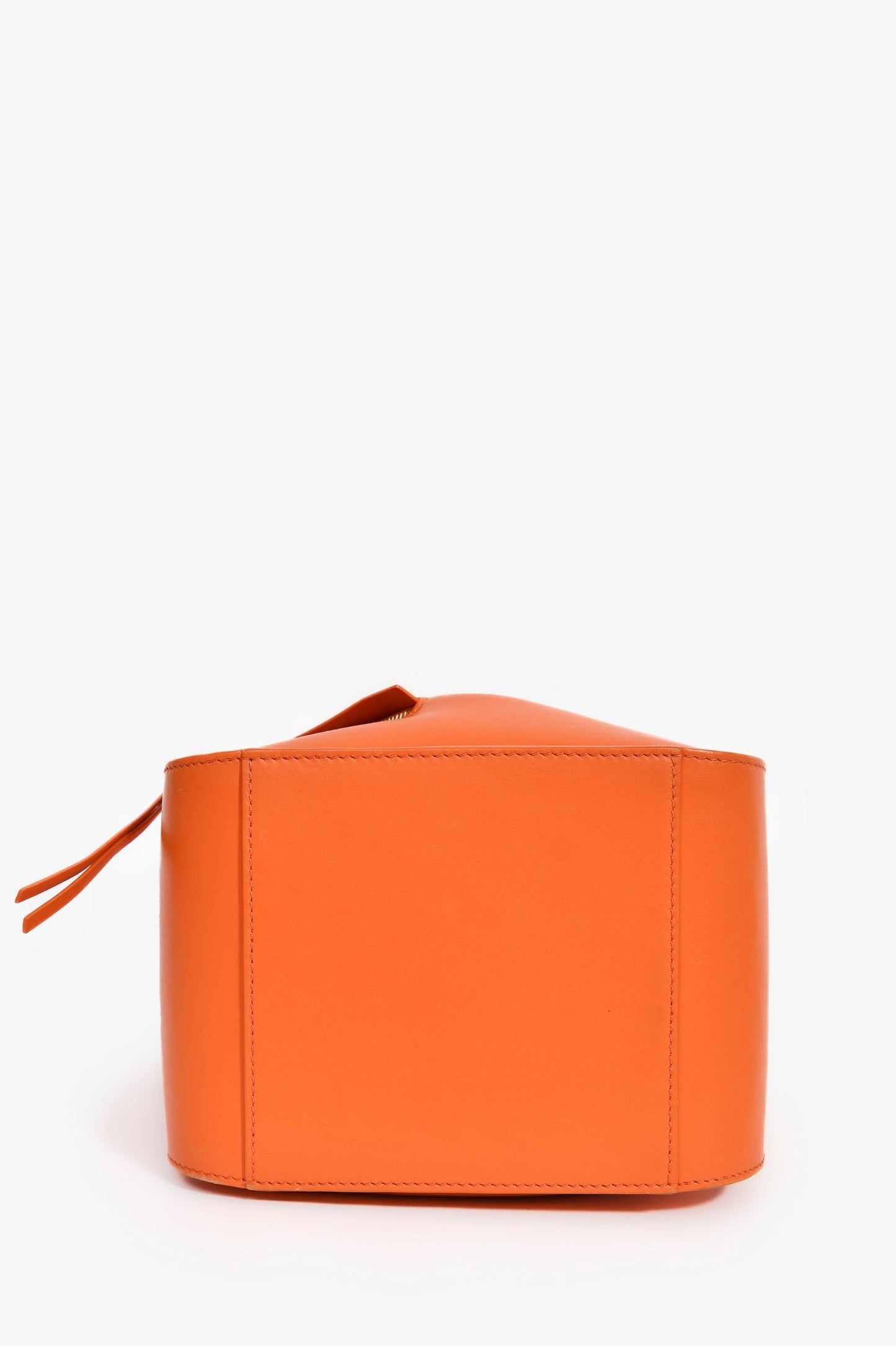 Loewe Orange Leather 'Hammock' Tote with Strap